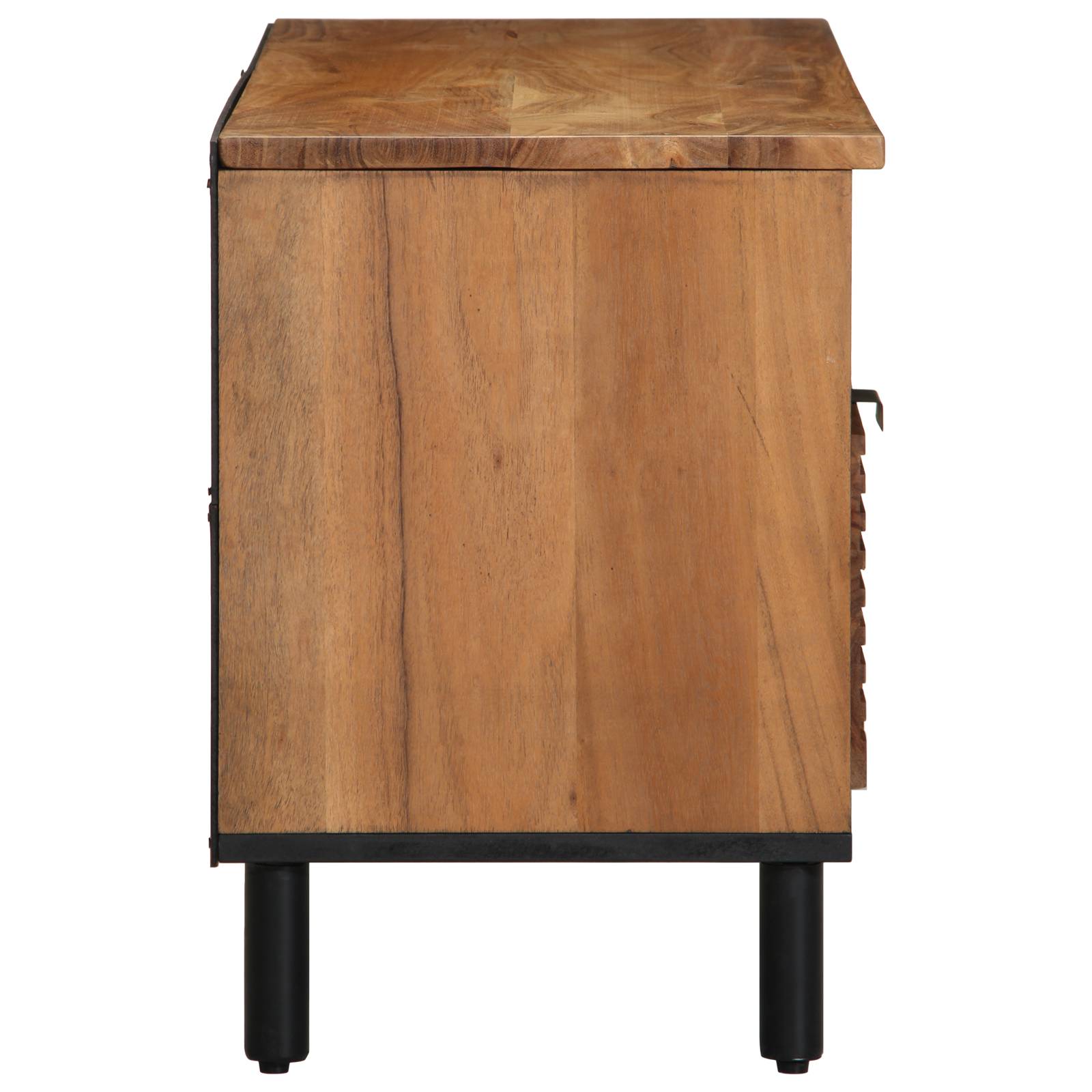vidaXL TV-Schrank 100x33,5x46 cm Massivholz Akazie
