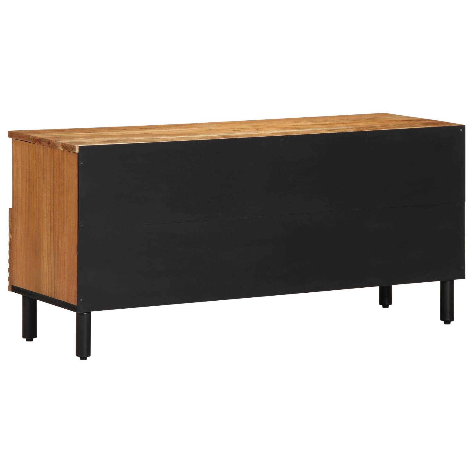 vidaXL TV-Schrank 100x33,5x46 cm Massivholz Akazie