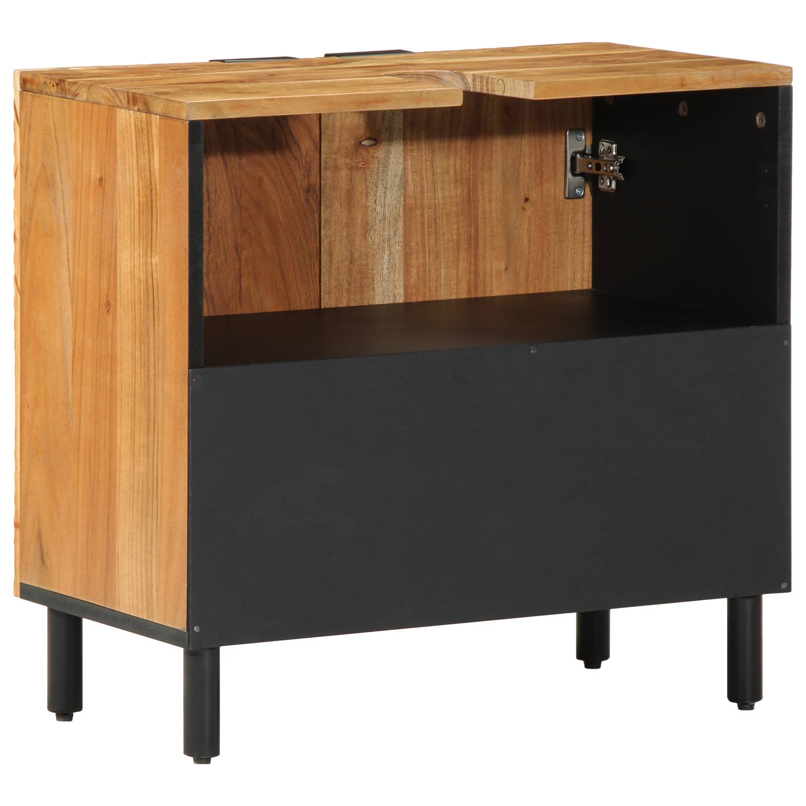 vidaXL Waschbeckenunterschrank 62x33x58 cm Massivholz Akazie