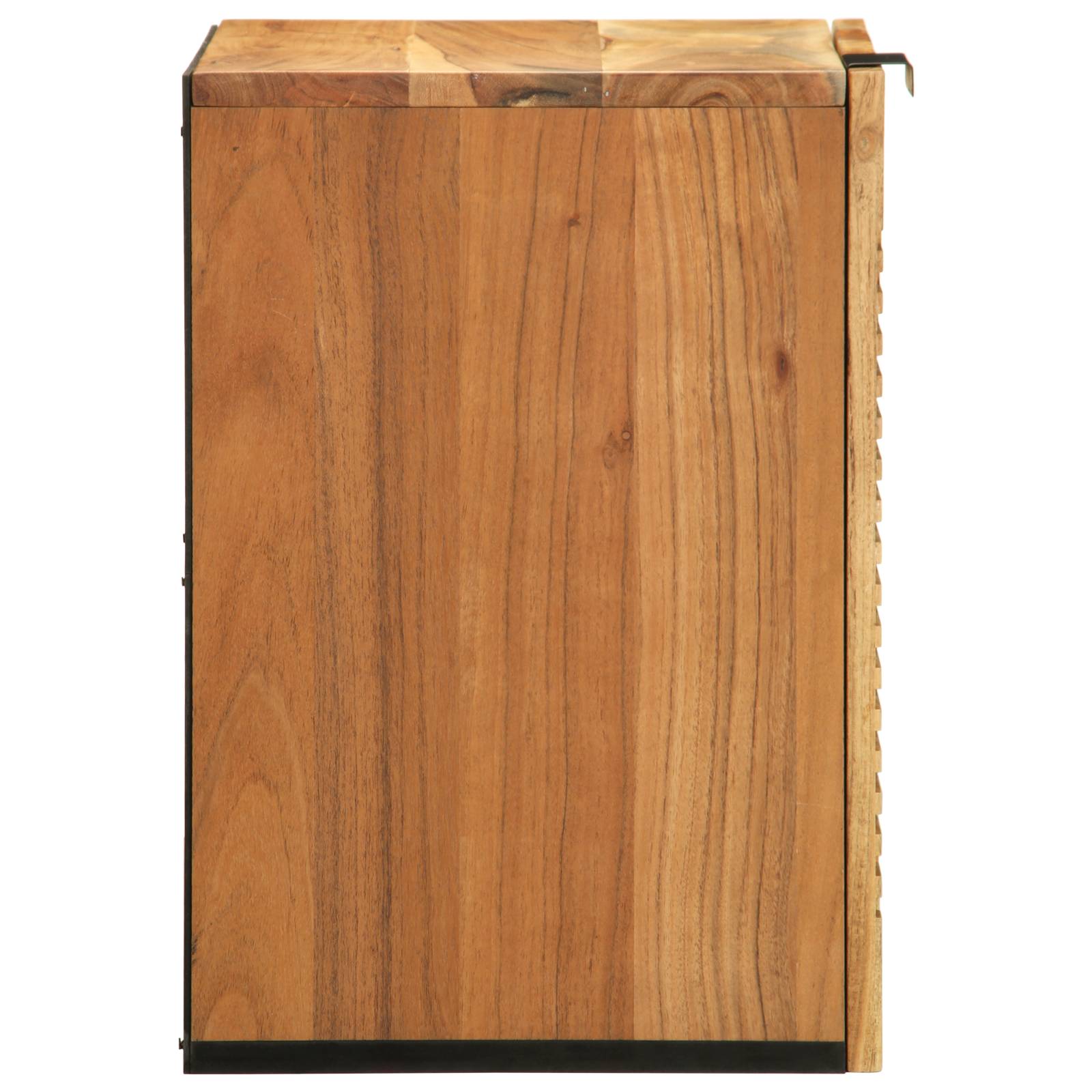 vidaXL Bad-Hängeschrank 38x33,5x48 cm Massivholz Akazie