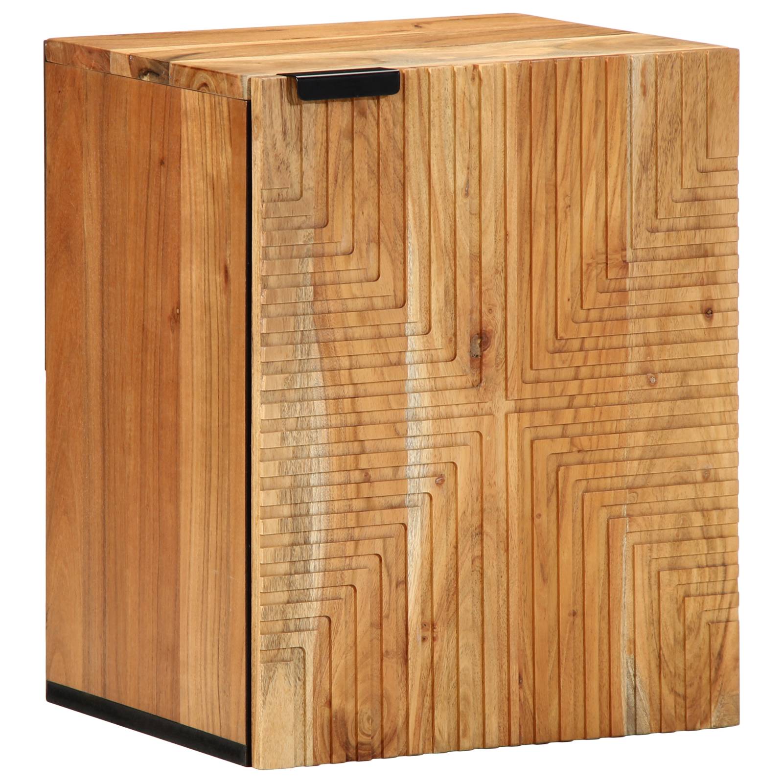 vidaXL Bad-Hängeschrank 38x33,5x48 cm Massivholz Akazie