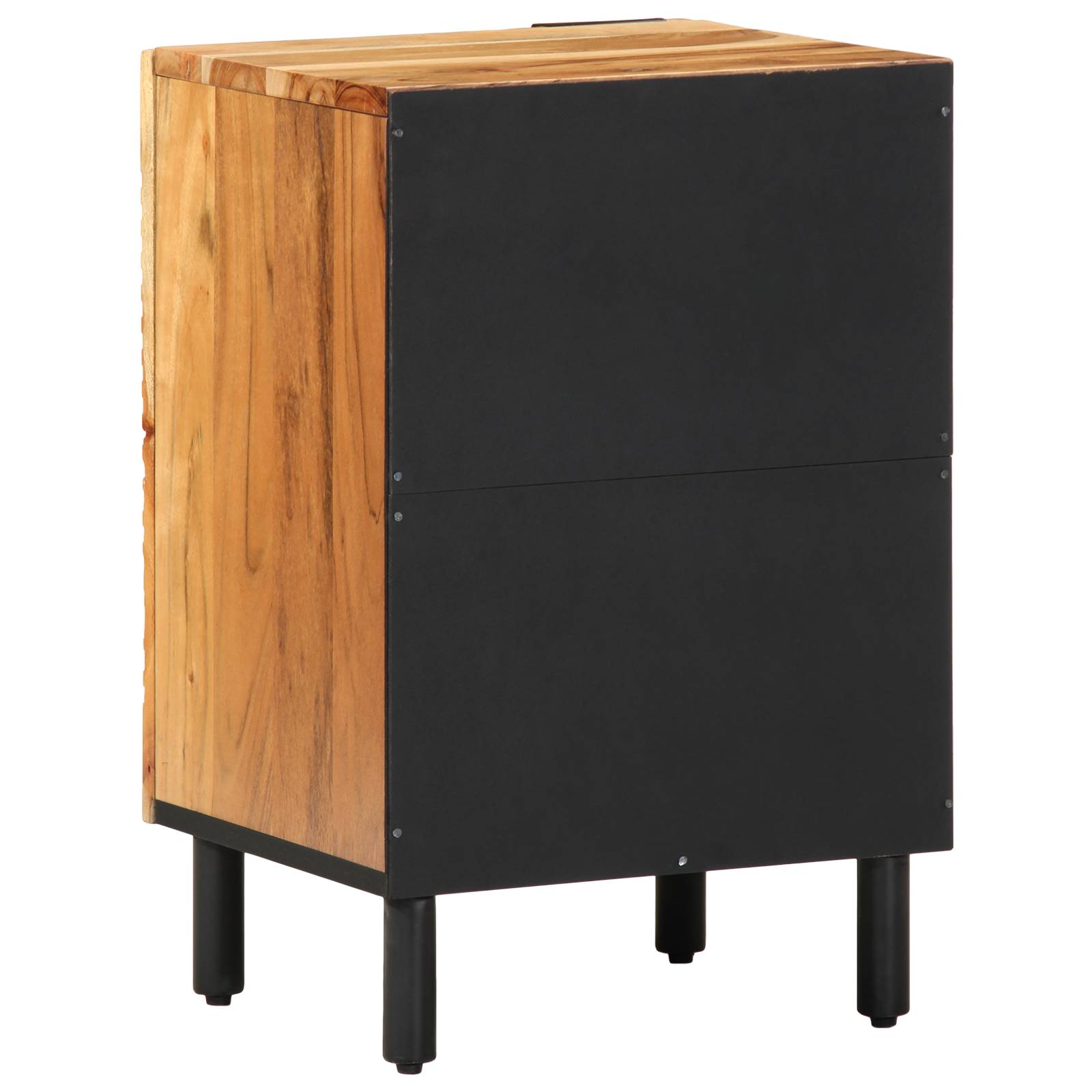 vidaXL Badschrank 38x33,5x58 cm Massivholz Akazie