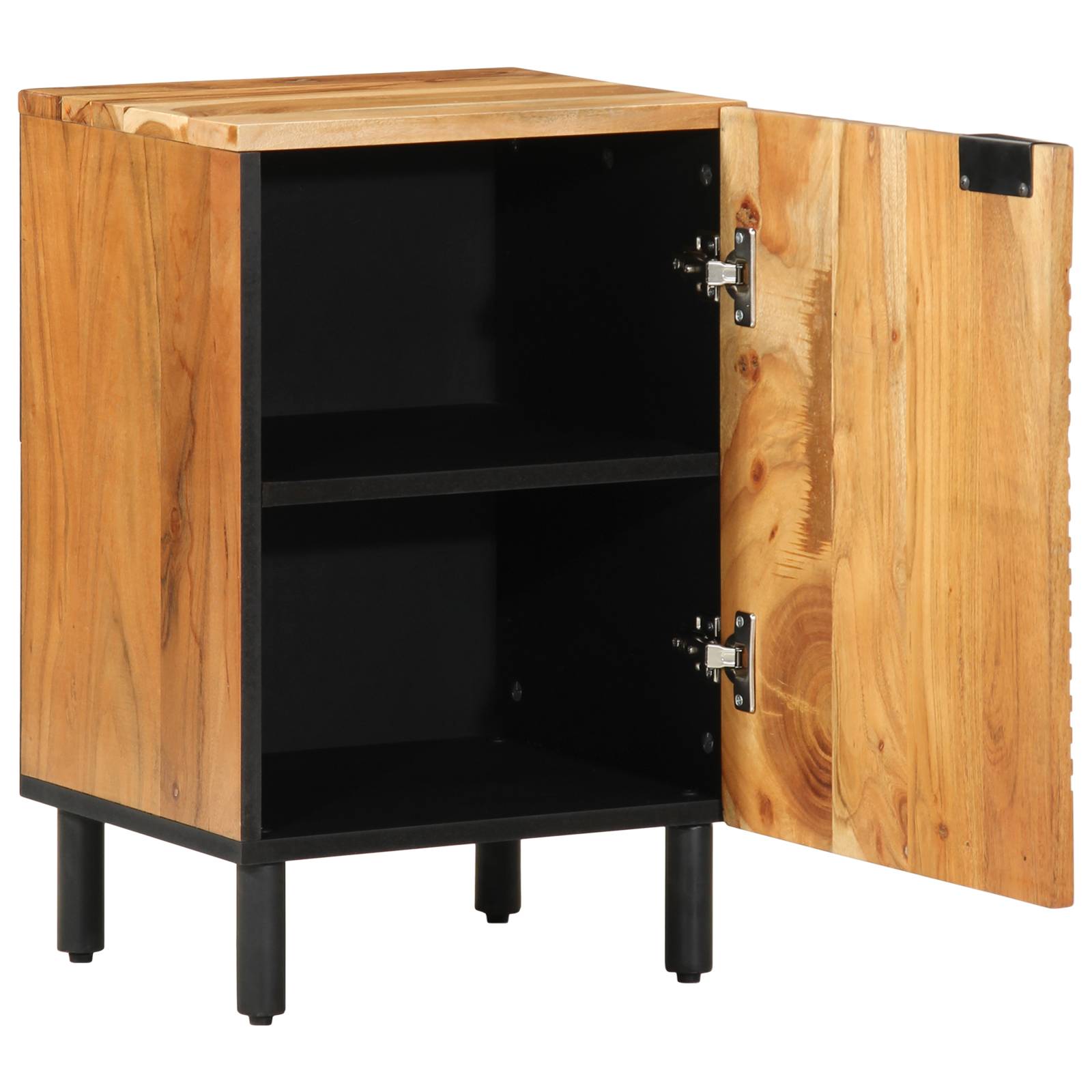 vidaXL Badschrank 38x33,5x58 cm Massivholz Akazie