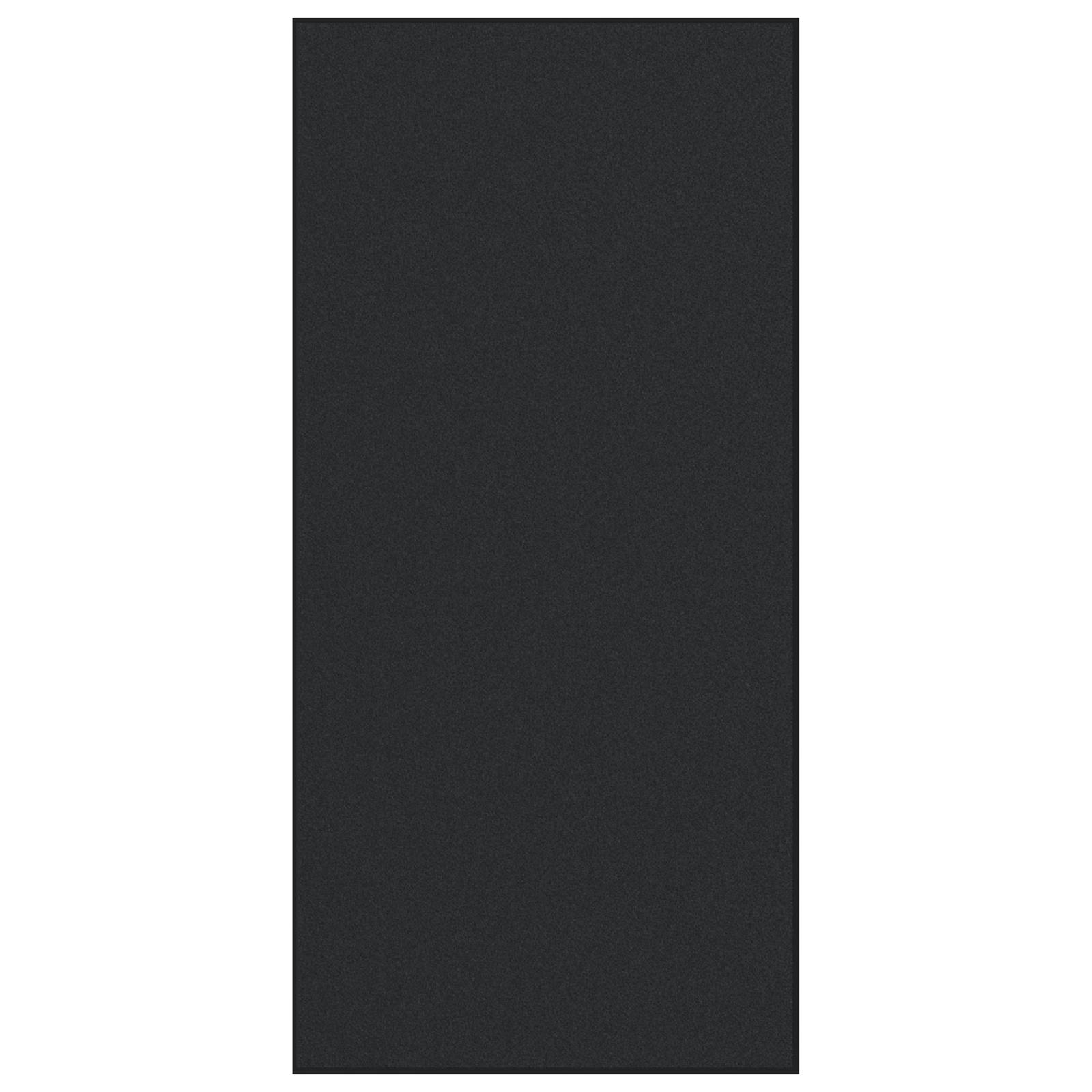 vidaXL Fußmatte Waschbar Schwarz 120x250 cm