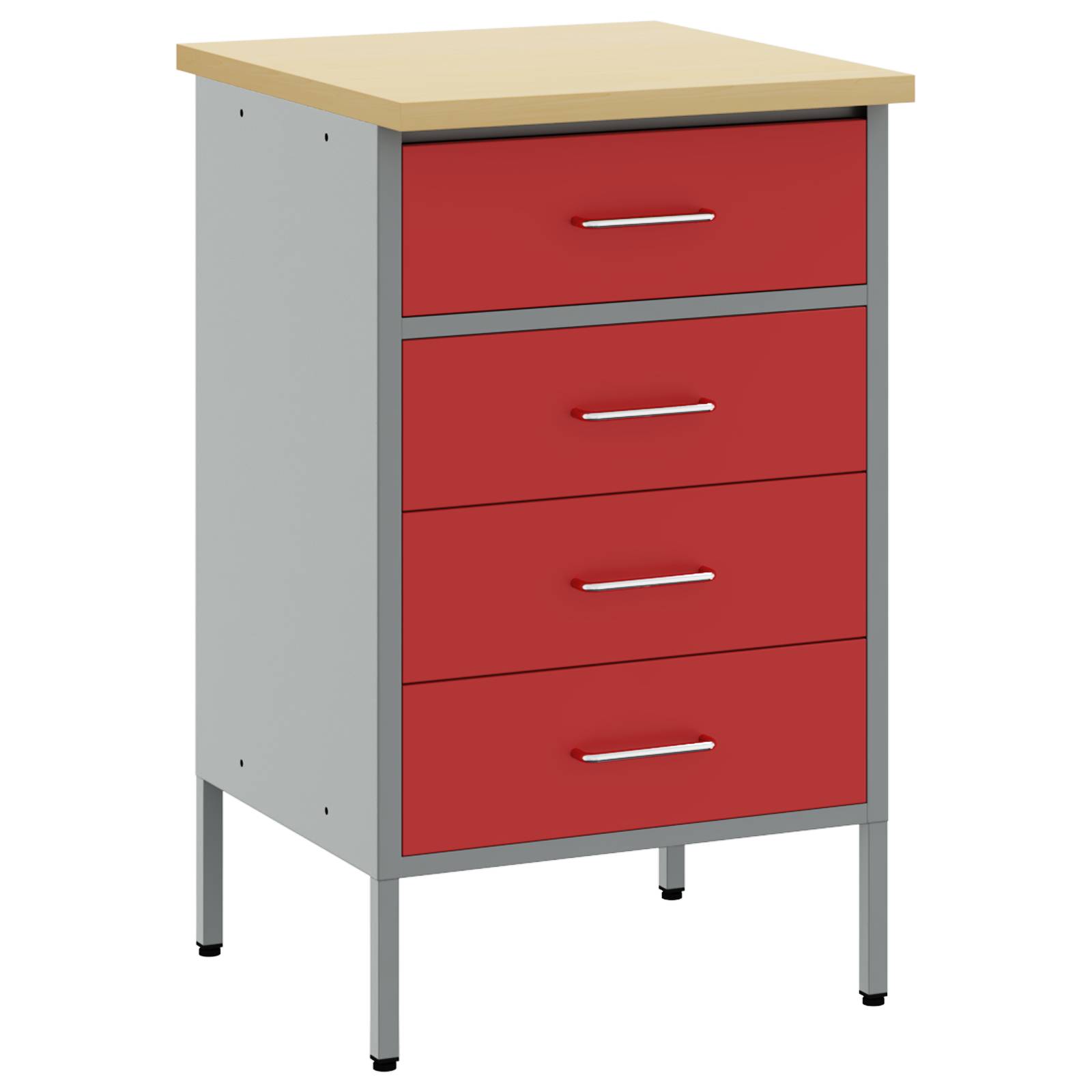 vidaXL Werkstattschrank Rot 50x55x85 cm Stahl