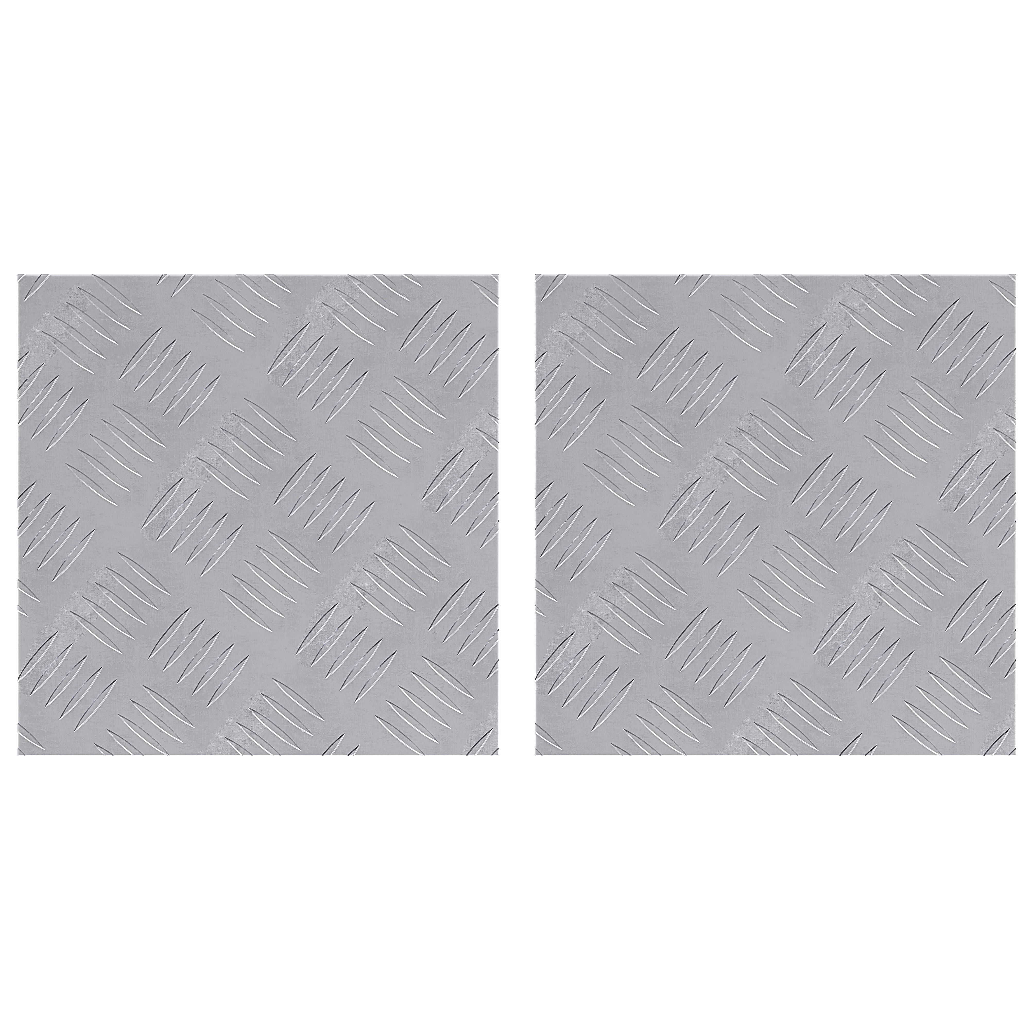 vidaXL Aluminium-Riffelbleche 2 Stk. Rutschfest 30x30 cm