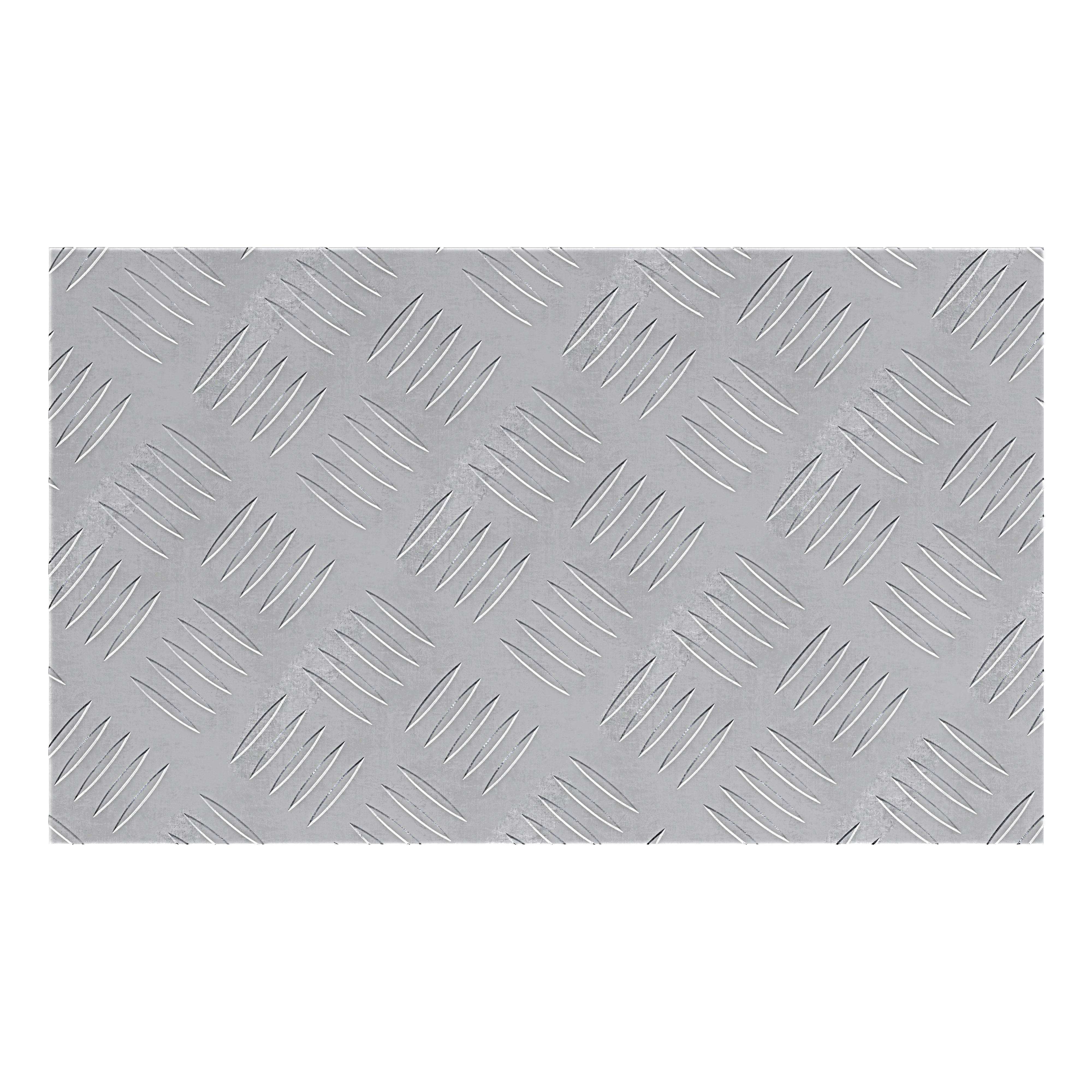 vidaXL Aluminium Riffelbleche 2 Stück Anti-Rutsch 50x30 cm