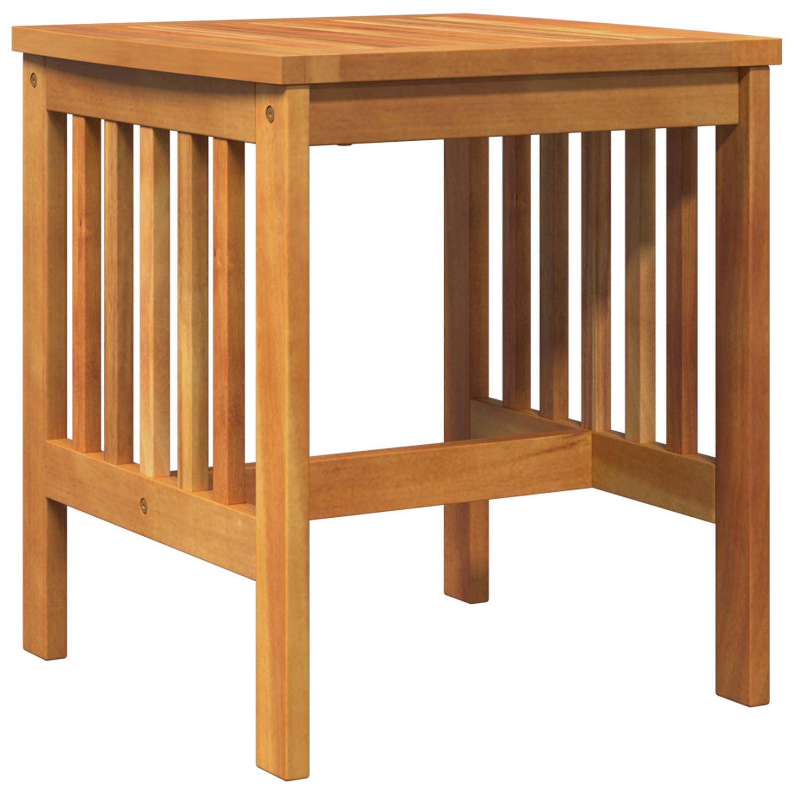 vidaXL Garten-Beistelltisch Braun 45x45x50 cm Massivholz Akazie