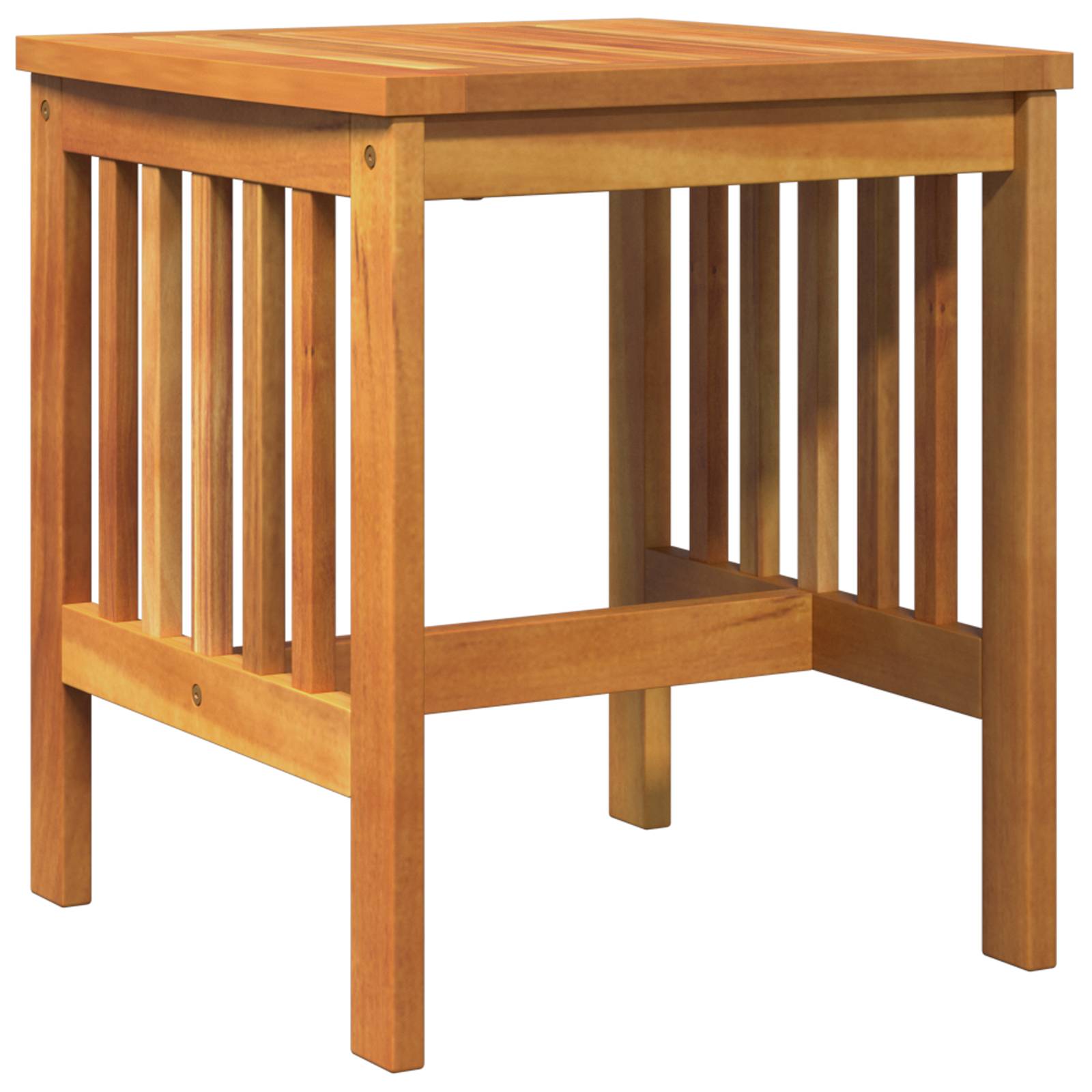 vidaXL Garten-Beistelltisch Braun 45x45x50 cm Massivholz Akazie