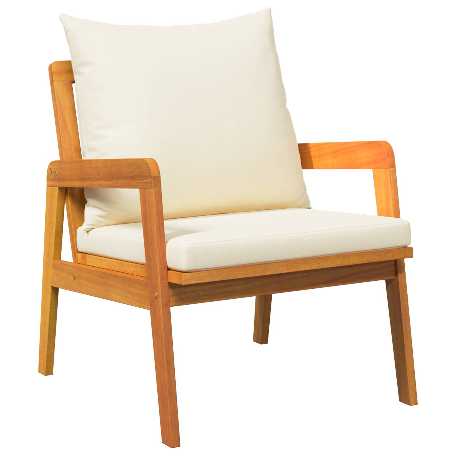 vidaXL 3-tlg. Bistro-Set mit Kissen Massivholz Akazie