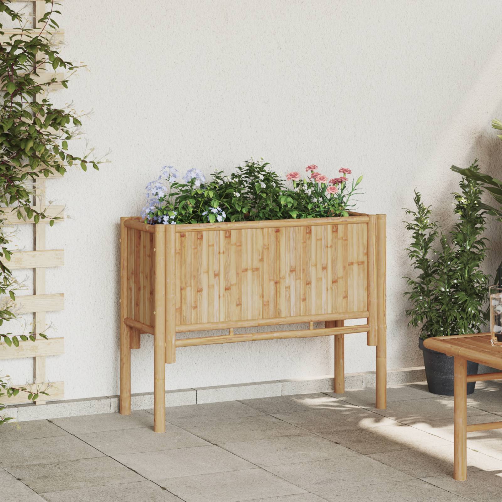 vidaXL Hochbeet 90x35x70 cm Bambus