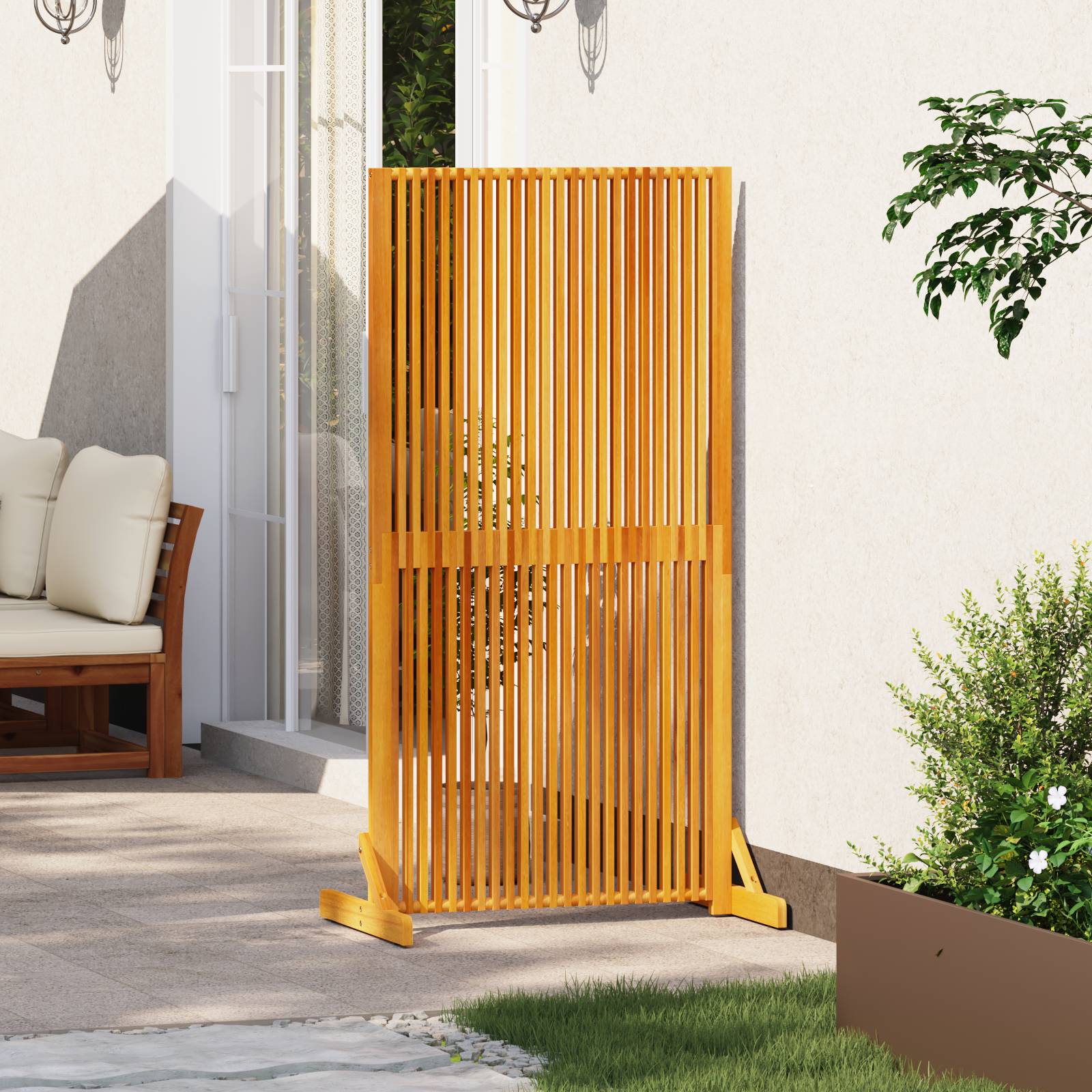 vidaXL Sichtschutz Indoor/Outdoor 150 cm Massivholz Akazie