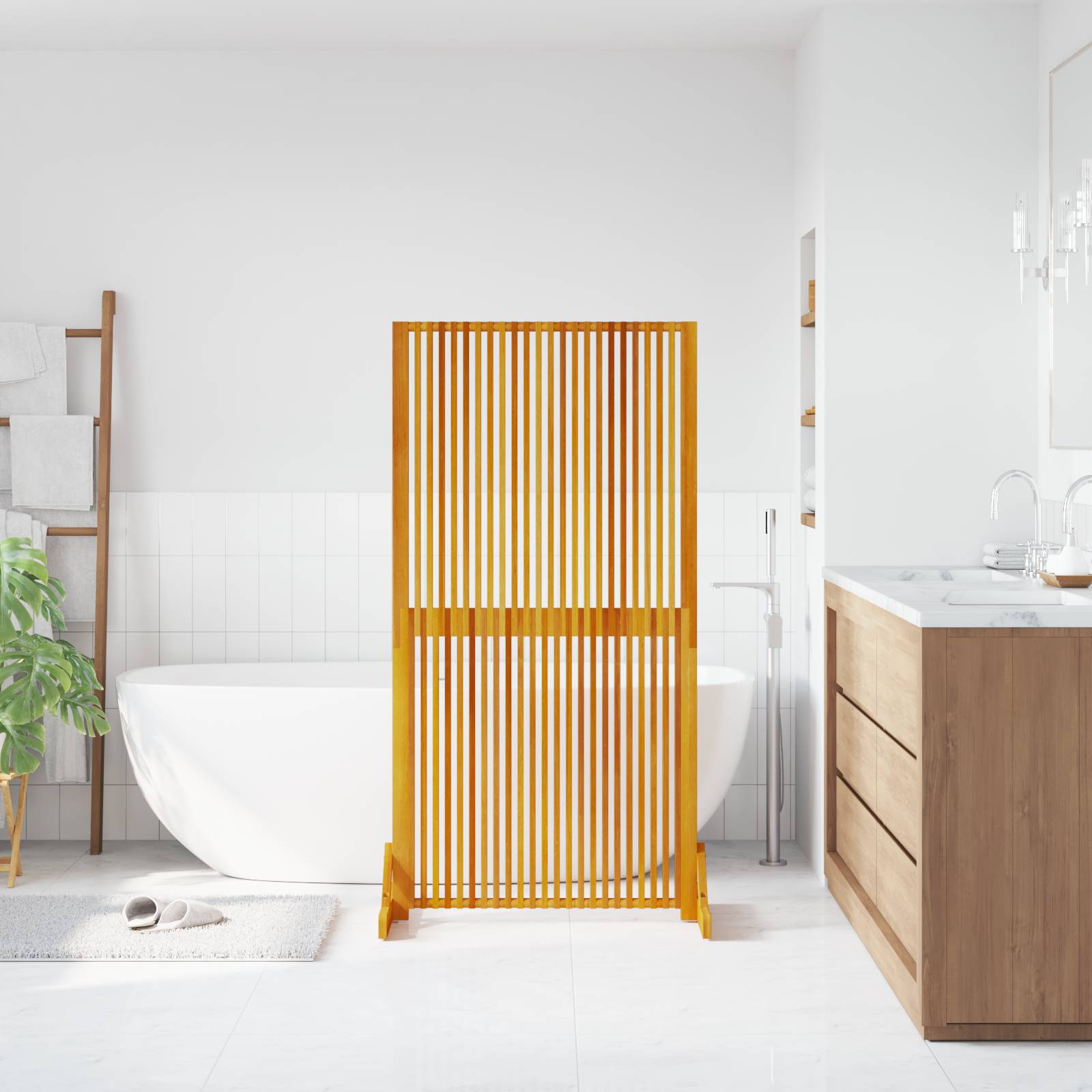 vidaXL Sichtschutz Indoor/Outdoor 150 cm Massivholz Akazie