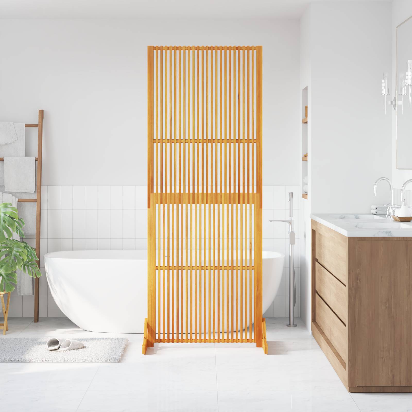 vidaXL Sichtschutz Indoor/Outdoor 200 cm Massivholz Akazie