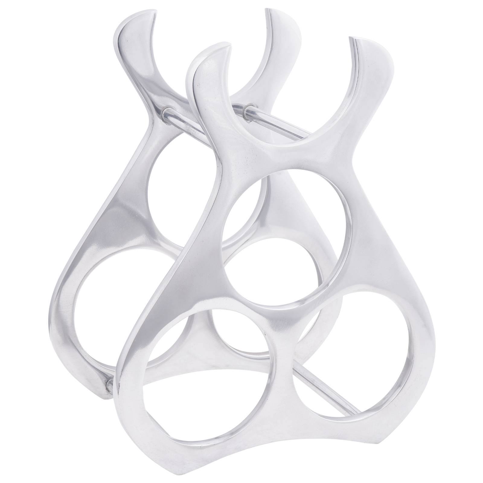 vidaXL Weinregal Silbern 23x14x28 cm Aluminium