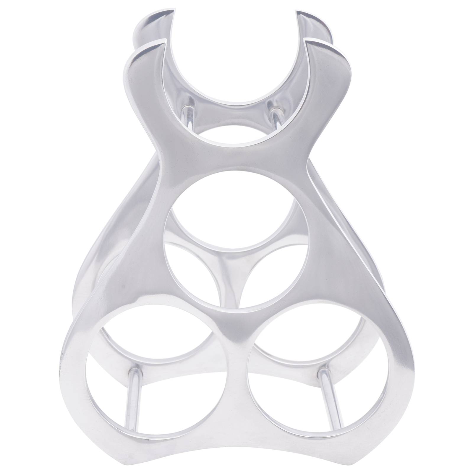 vidaXL Weinregal Silbern 23x14x28 cm Aluminium