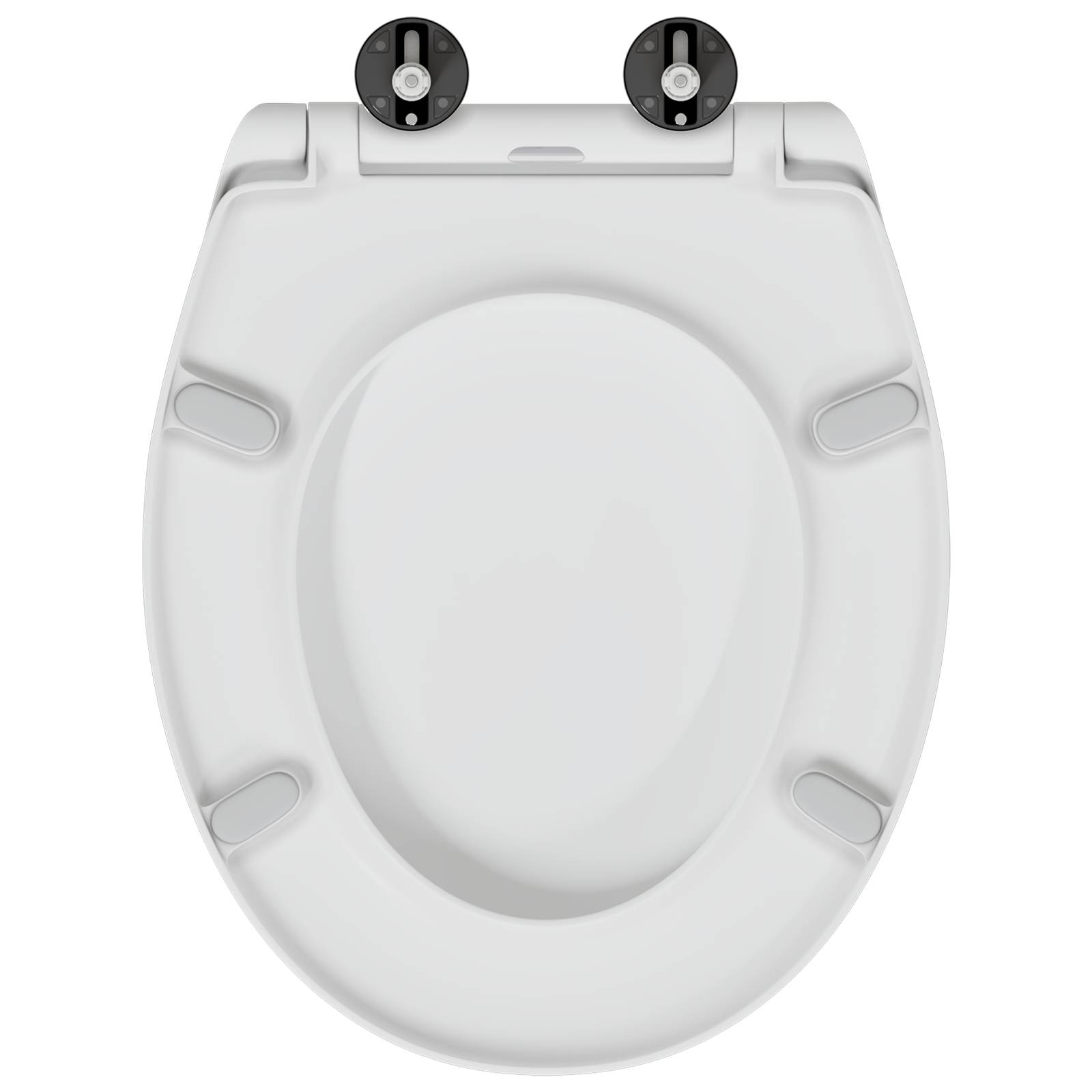 vidaXL Toilettensitz Quick Release Absenkautomatik Duroplast Weiß