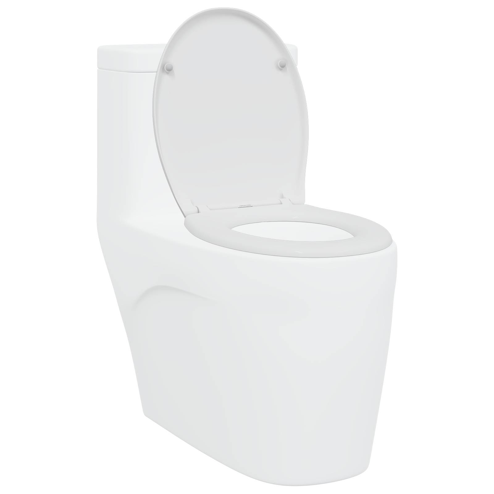 vidaXL Toilettensitz Quick Release Absenkautomatik Duroplast Weiß