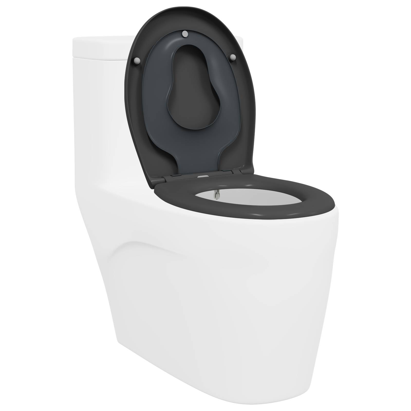 vidaXL Familien-Toilettensitz mit Kindersitz Quick Release Duroplast