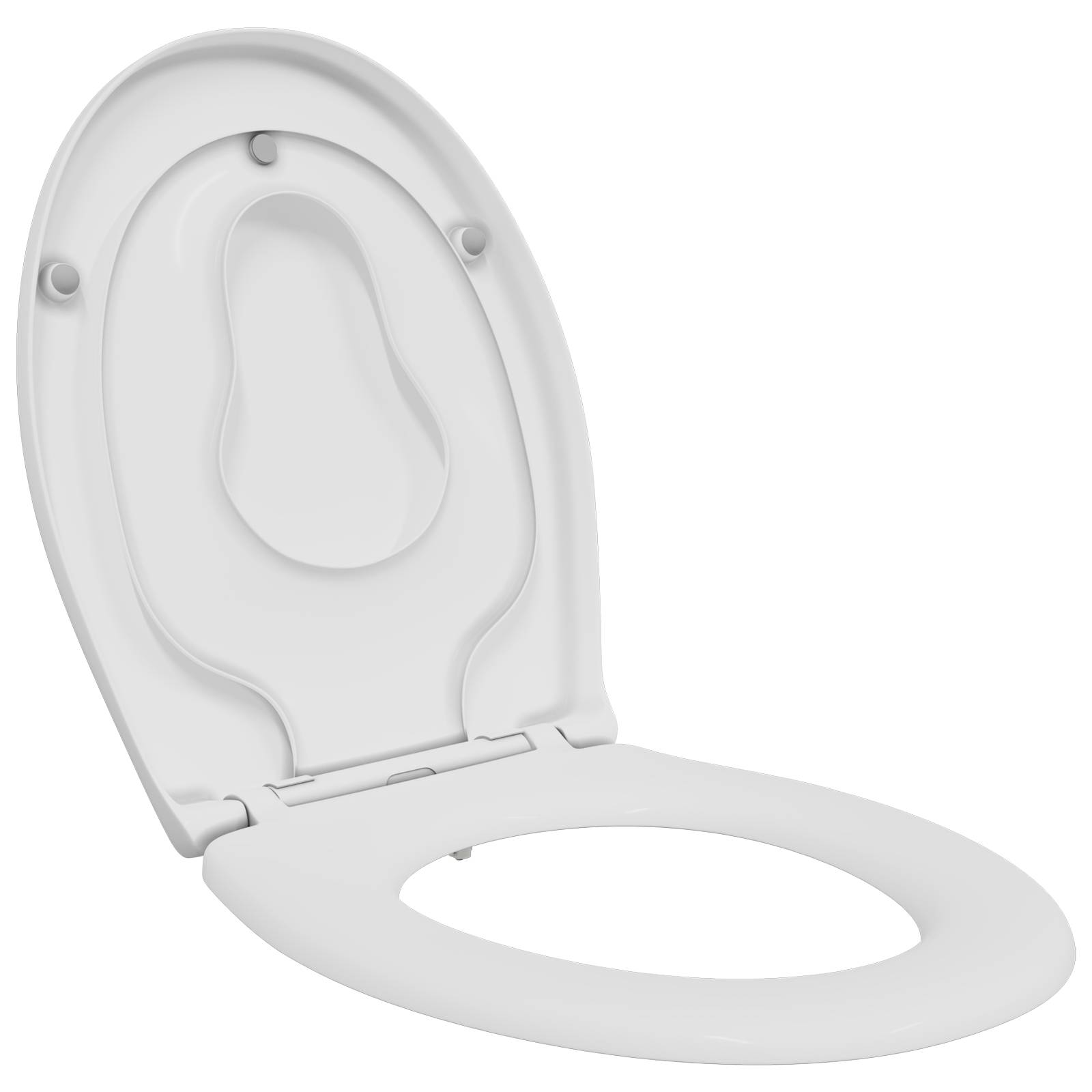vidaXL Familien-Toilettensitz mit Kindersitz Quick Release Duroplast