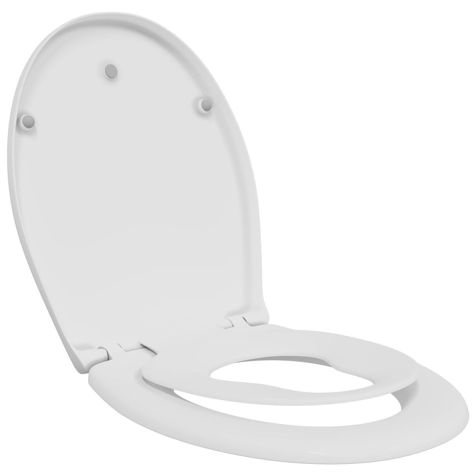 vidaXL Familien-Toilettensitz mit Kindersitz Quick Release Duroplast