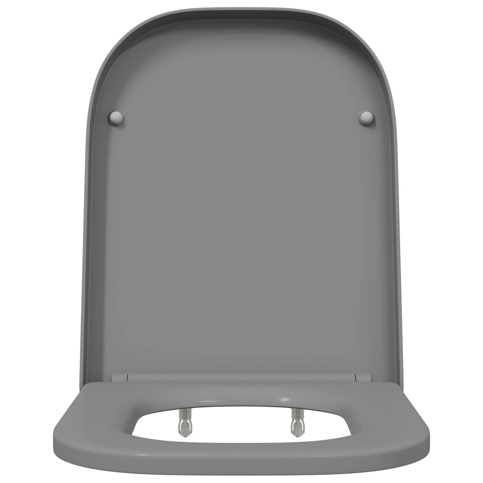 vidaXL Toilettensitz Quick Release Absenkautomatik Duroplast Grau