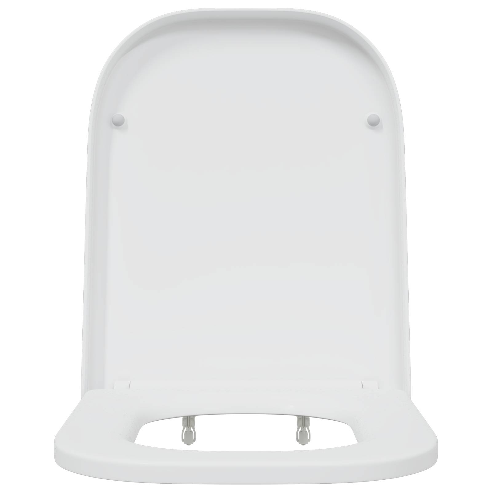 vidaXL Toilettensitz Quick Release Absenkautomatik Duroplast Weiß