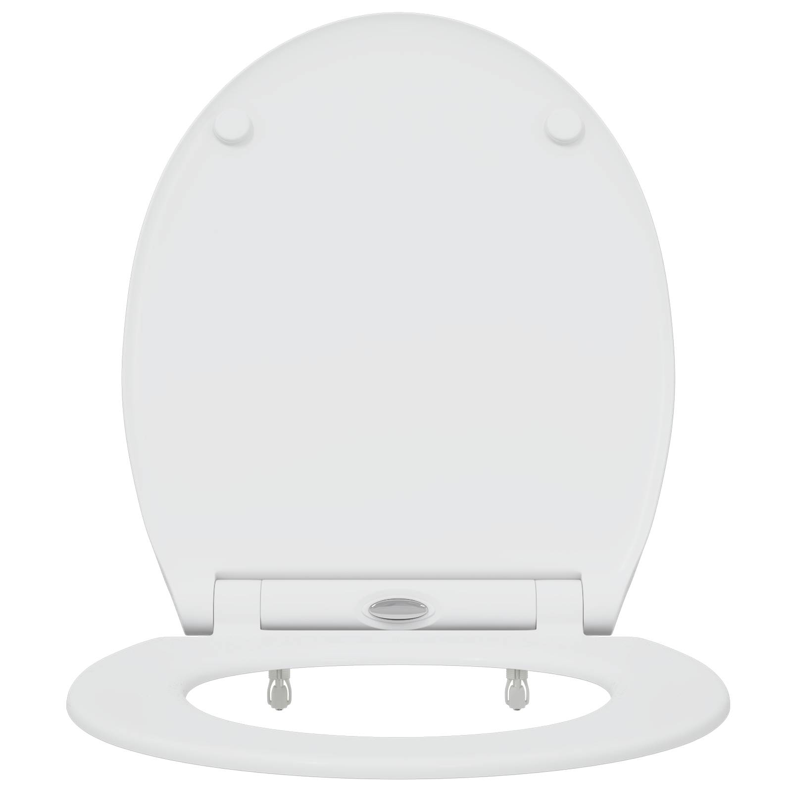 vidaXL Toilettensitz Quick Release Absenkautomatik Duroplast Weiß