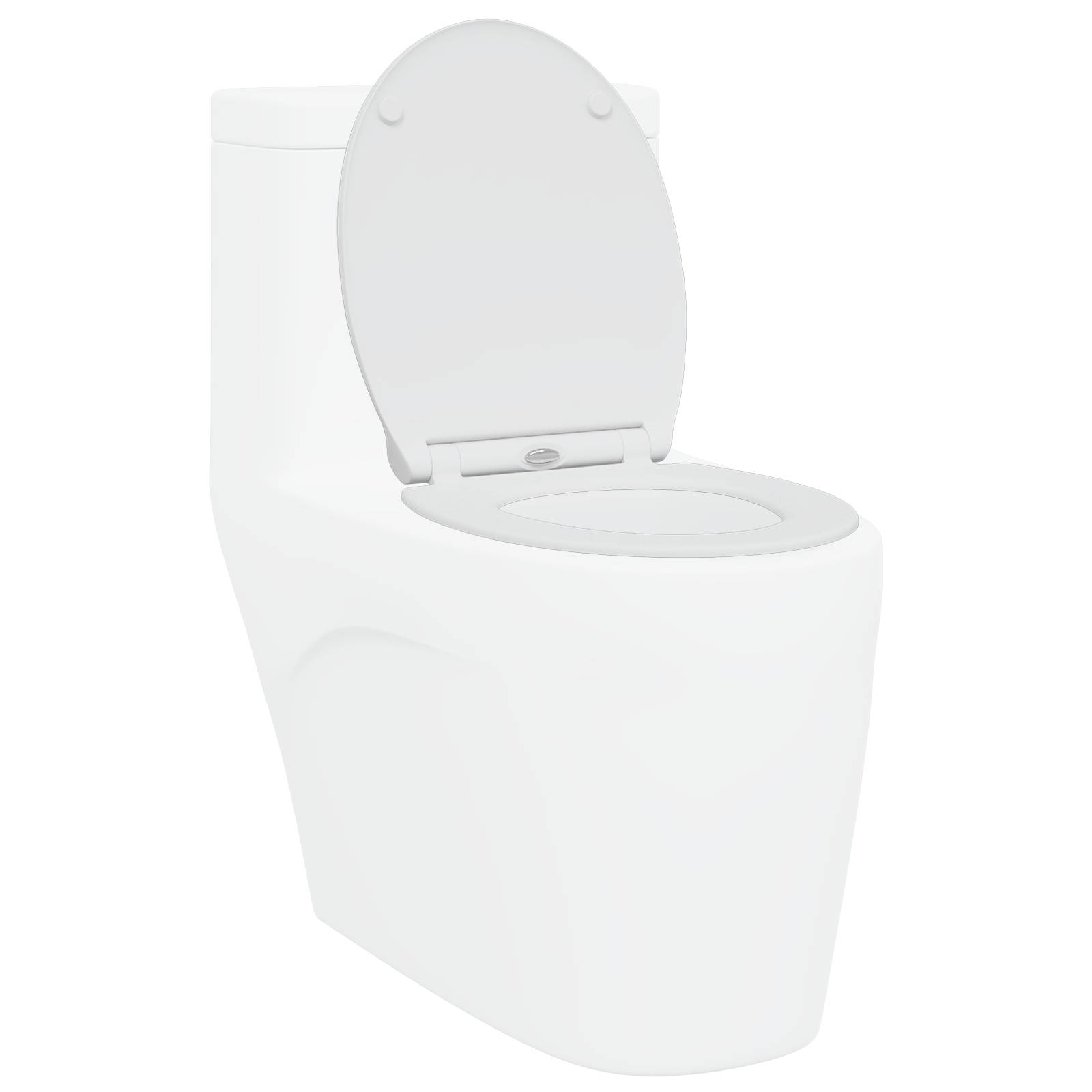 vidaXL Toilettensitz Quick Release Absenkautomatik Duroplast Weiß