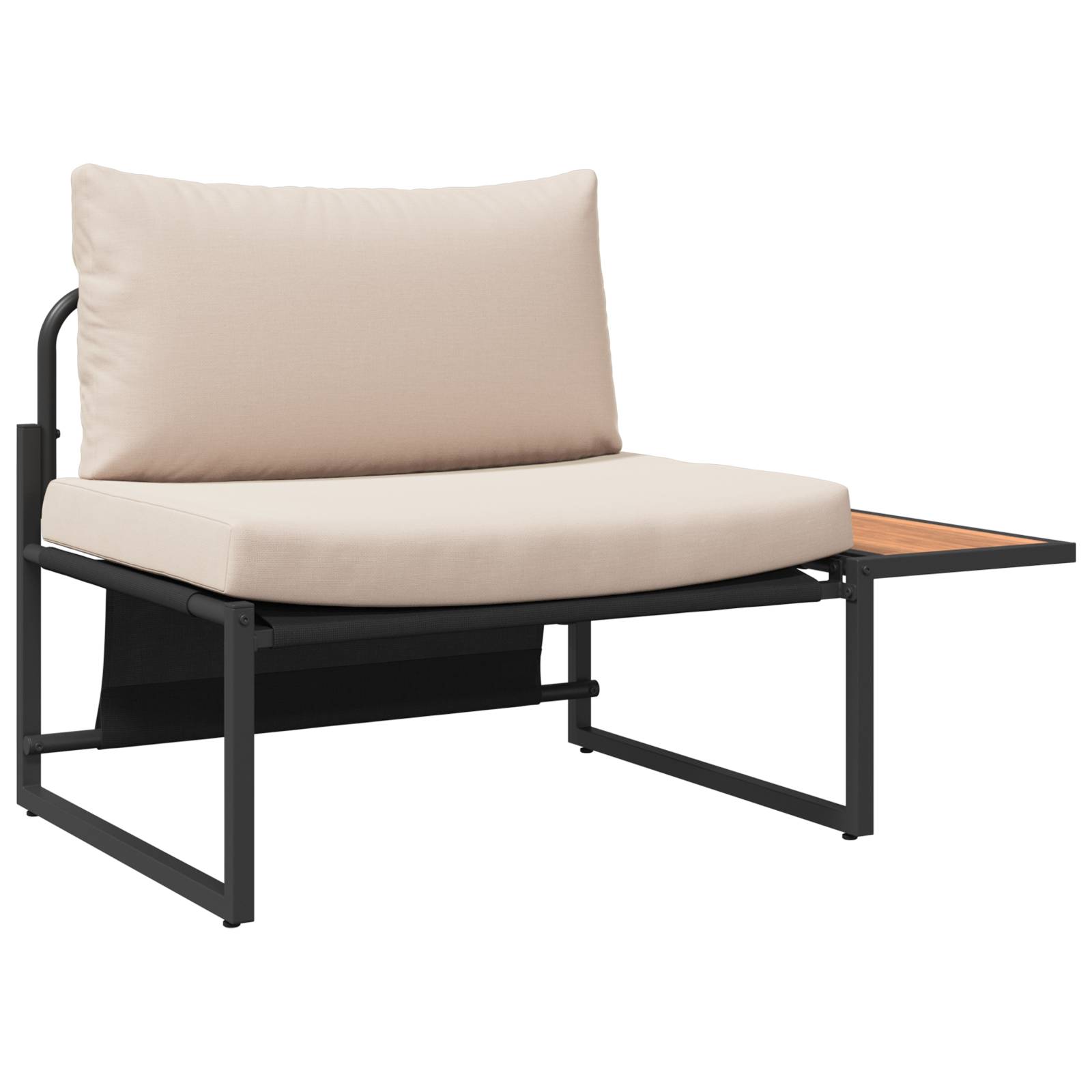 vidaXL 2-tlg. Garten-Sofagarnitur Sessel mit Taupe Kissen