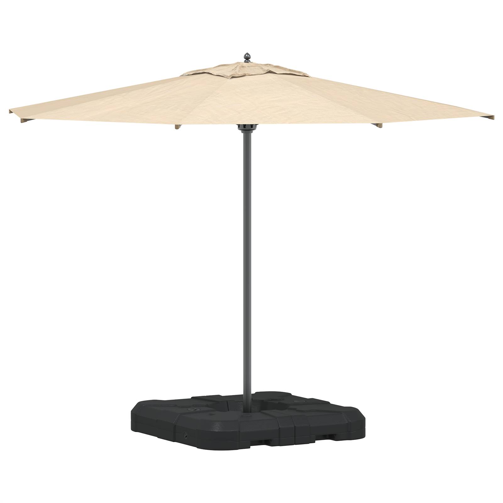 vidaXL 2-tlg. Sonnenschirmständer-Set 110 kg Sand oder 70 kg Wasser