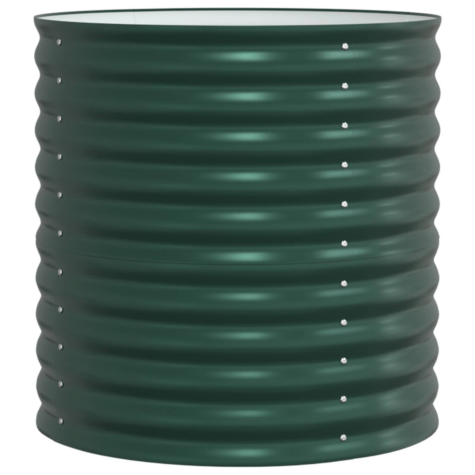 vidaXL Hochbeet Grün 80x80x81 cm Verzinkter Stahl