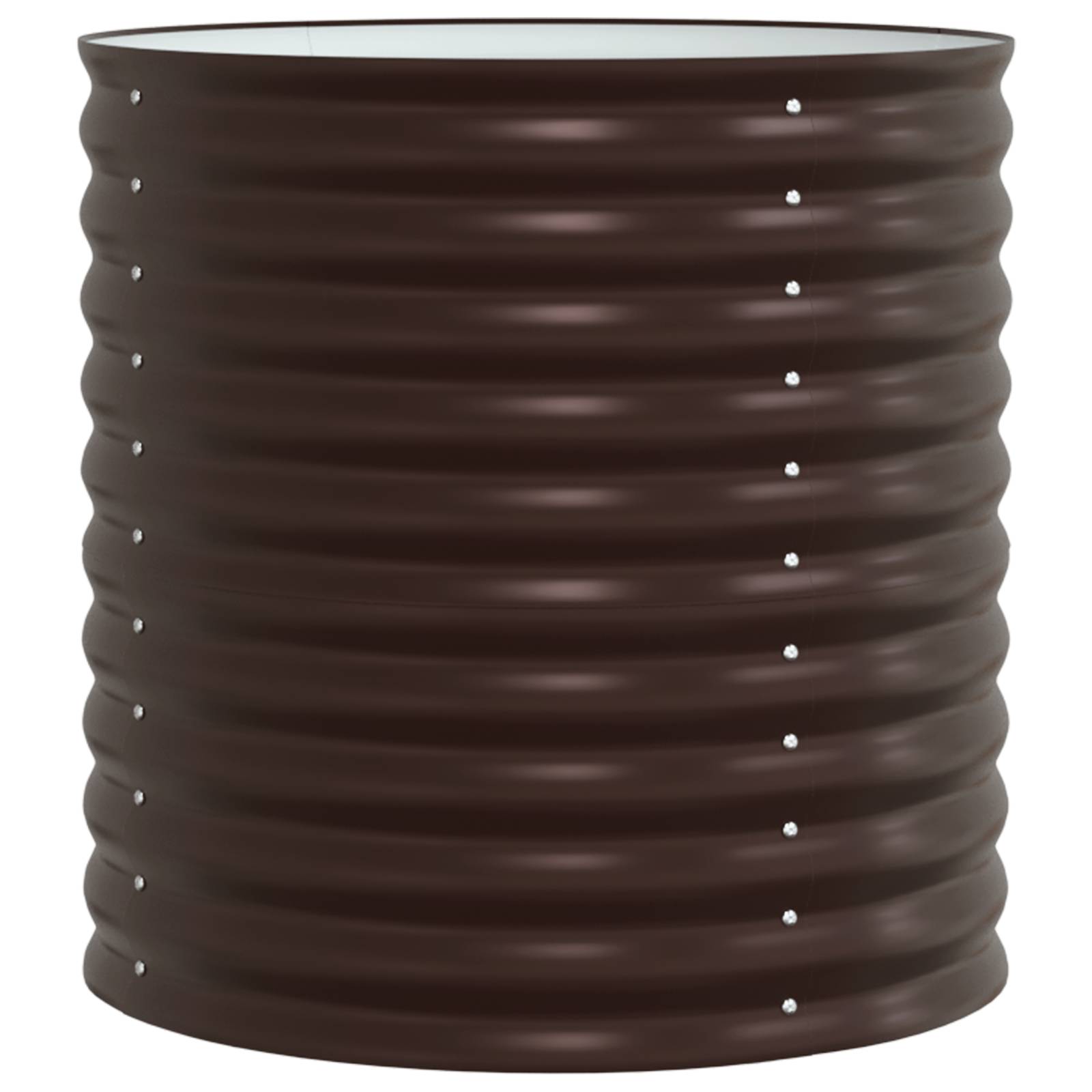 vidaXL Hochbeet Braun 80x80x81 cm Verzinkter Stahl