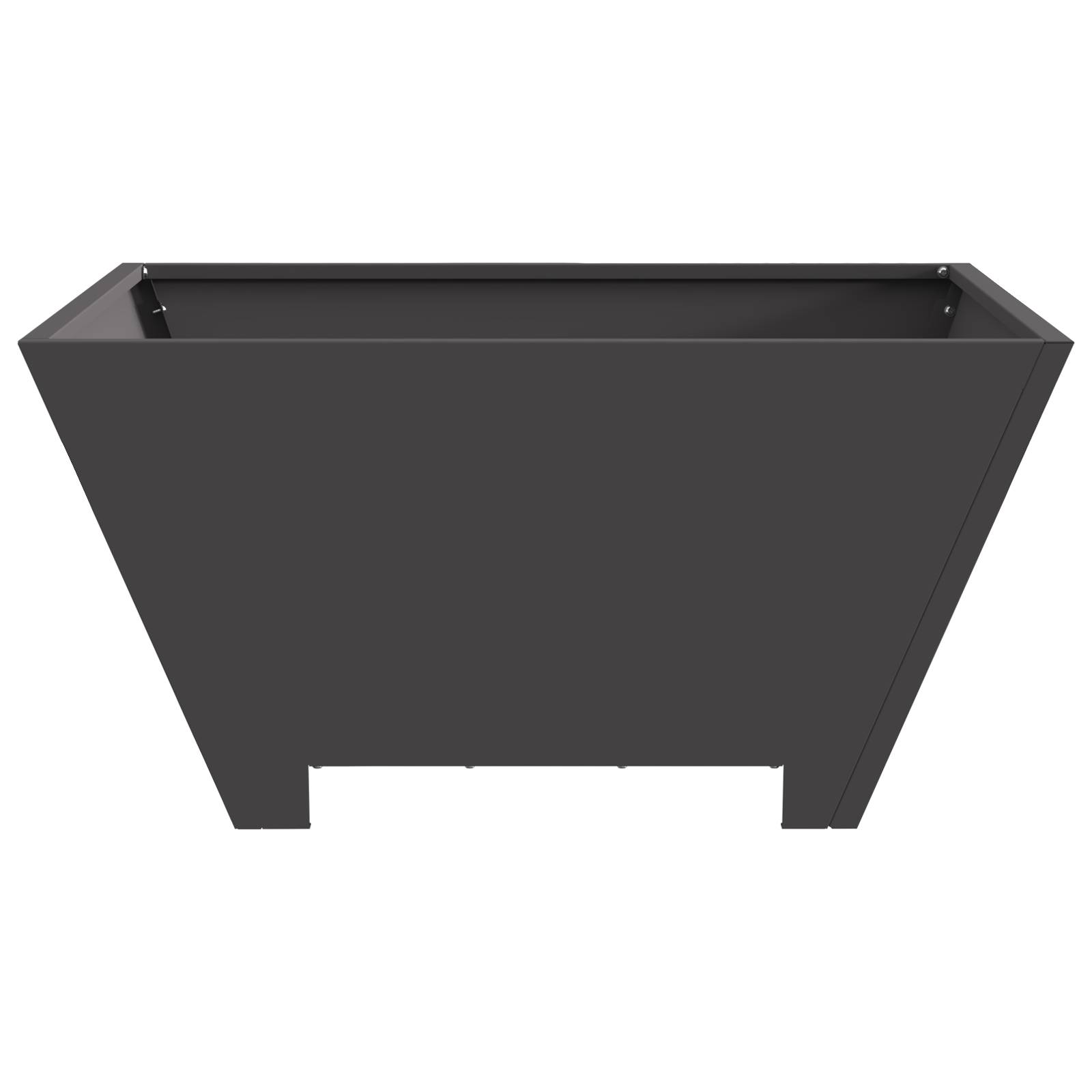 vidaXL Feuerstelle Quadratisch Schwarz 60x60x30 cm Stahl