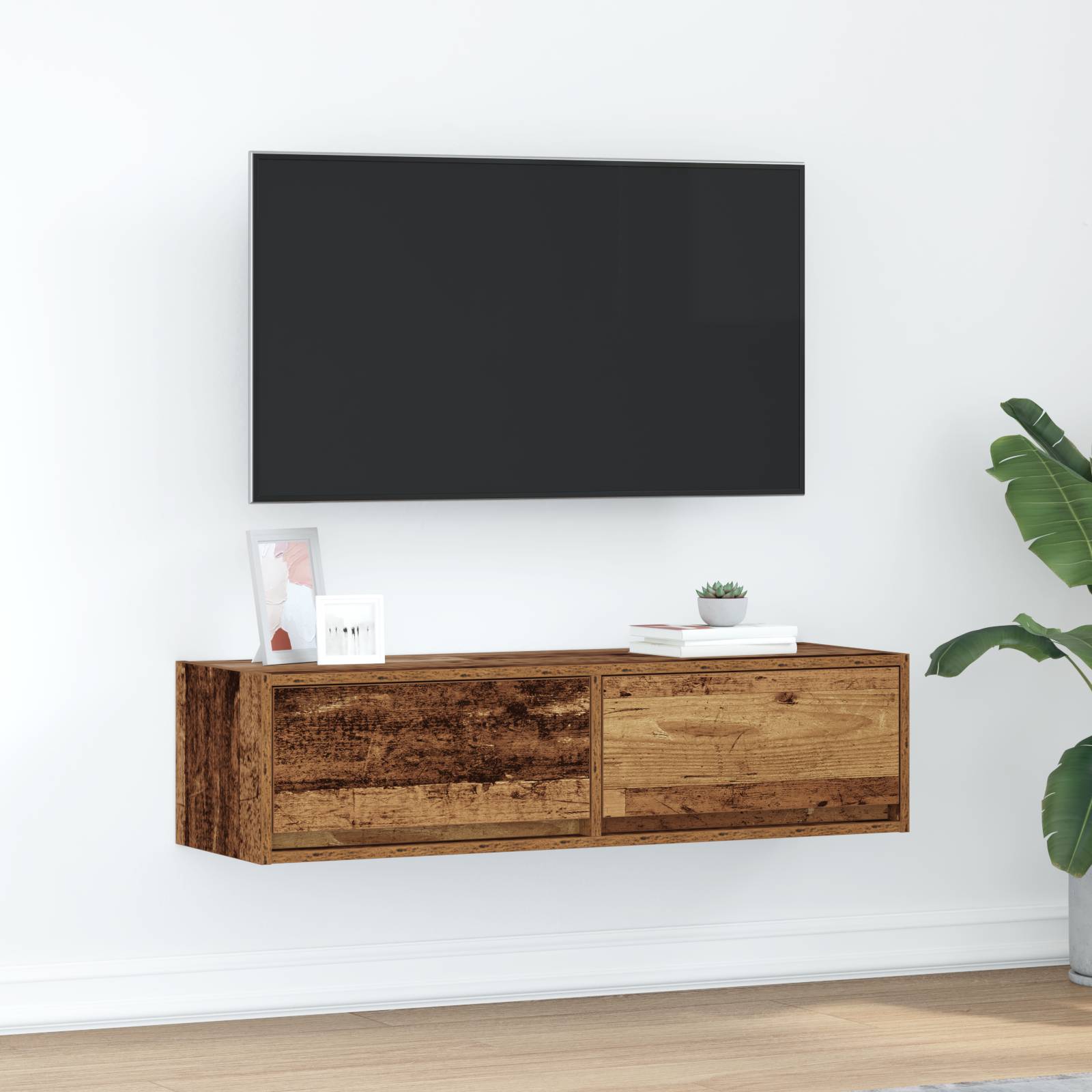 vidaXL TV-Schrank Altholz 100x31x25,5 cm Holzwerkstoff