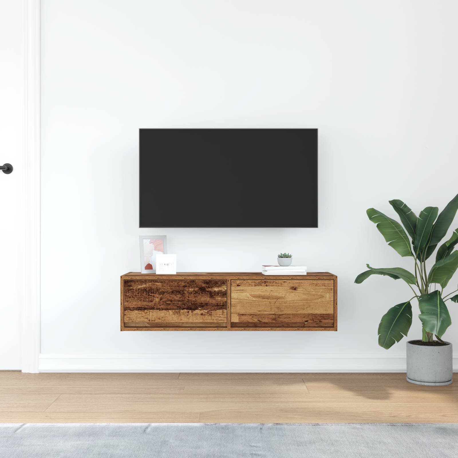 vidaXL TV-Schrank Altholz 100x31x25,5 cm Holzwerkstoff