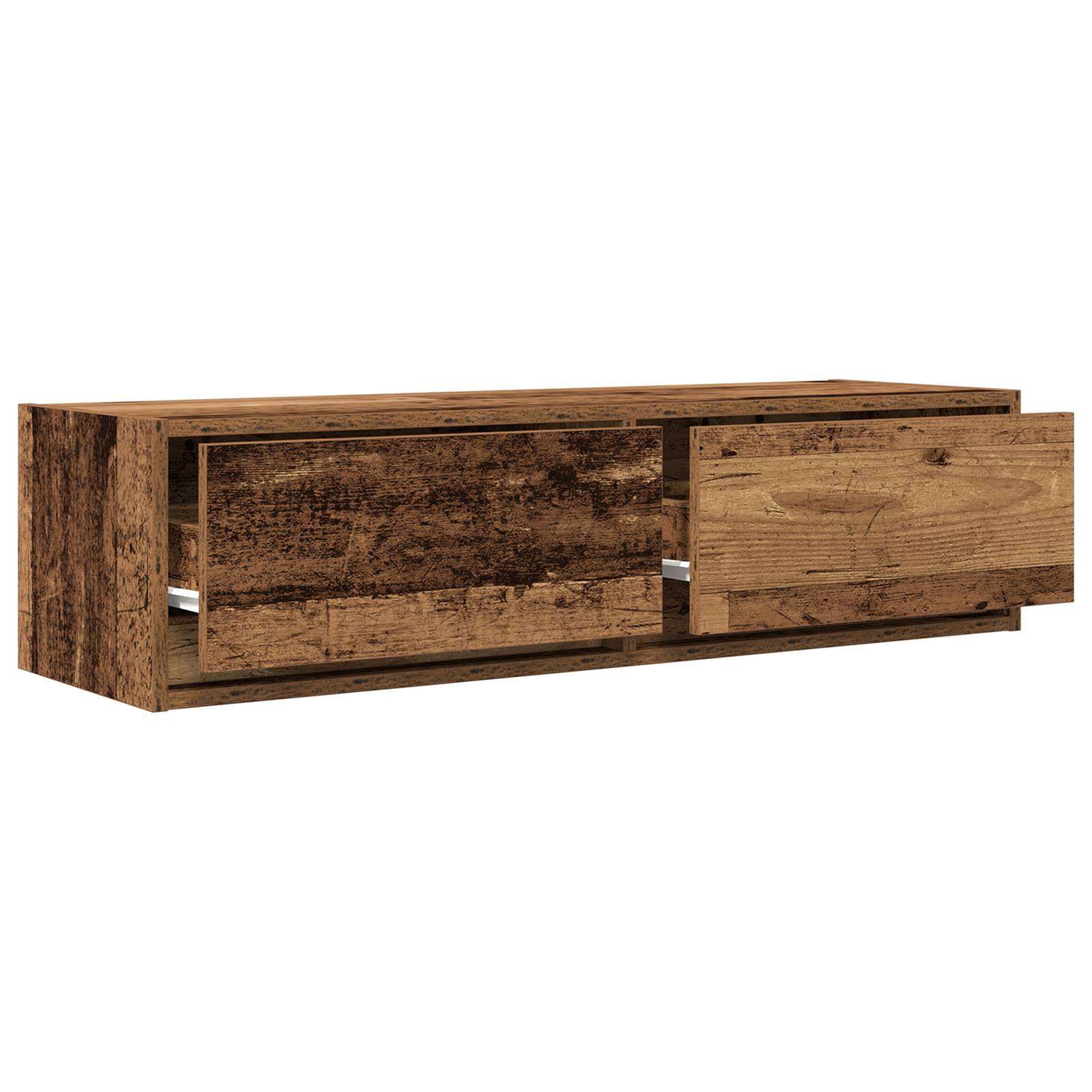 vidaXL TV-Schrank Altholz 100x31x25,5 cm Holzwerkstoff