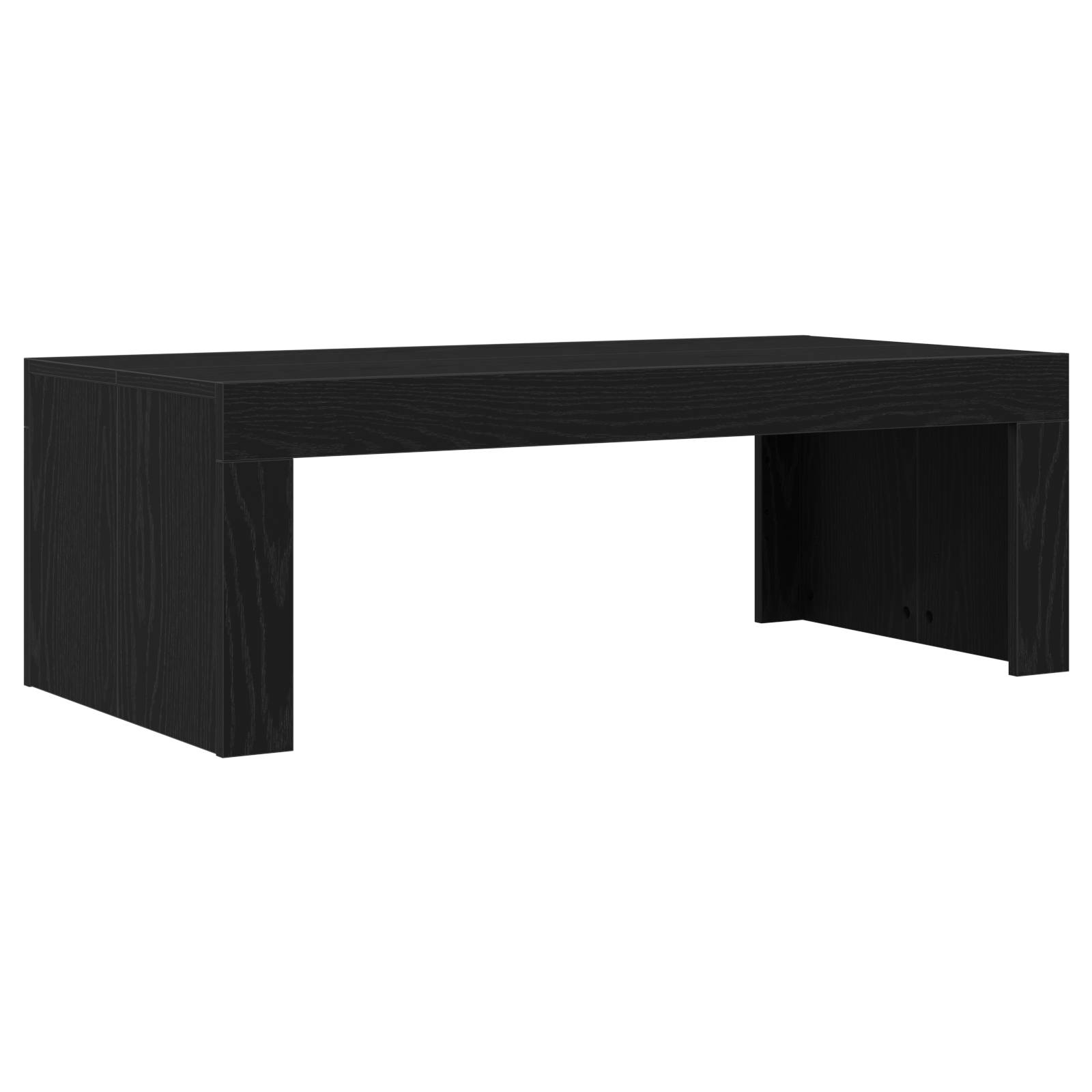 vidaXL Couchtisch Schwarz Eiche 102x50x35 cm Holzwerkstoff