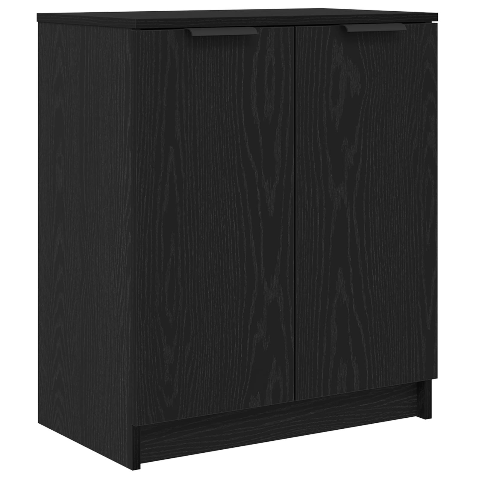 vidaXL Schuhschrank Schwarz Eiche 59x35x70 cm Holzwerkstoff