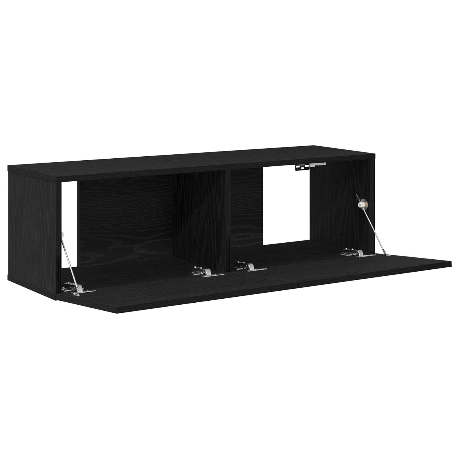 vidaXL TV-Schränke 2 Stk. Schwarz Eiche 100x30x30 cm Holzwerkstoff