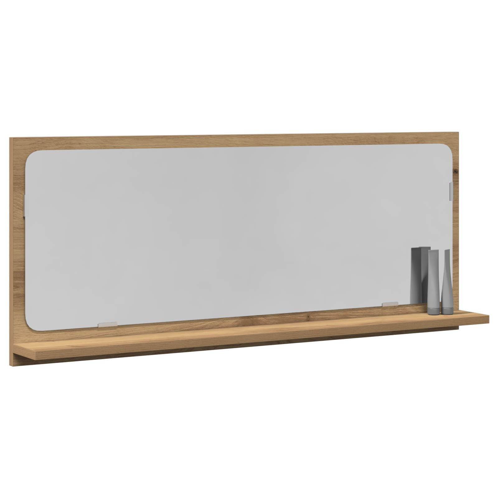 vidaXL Badezimmerspiegel Artisan Eiche 90x10,5x37 cm Holzwerkstoff