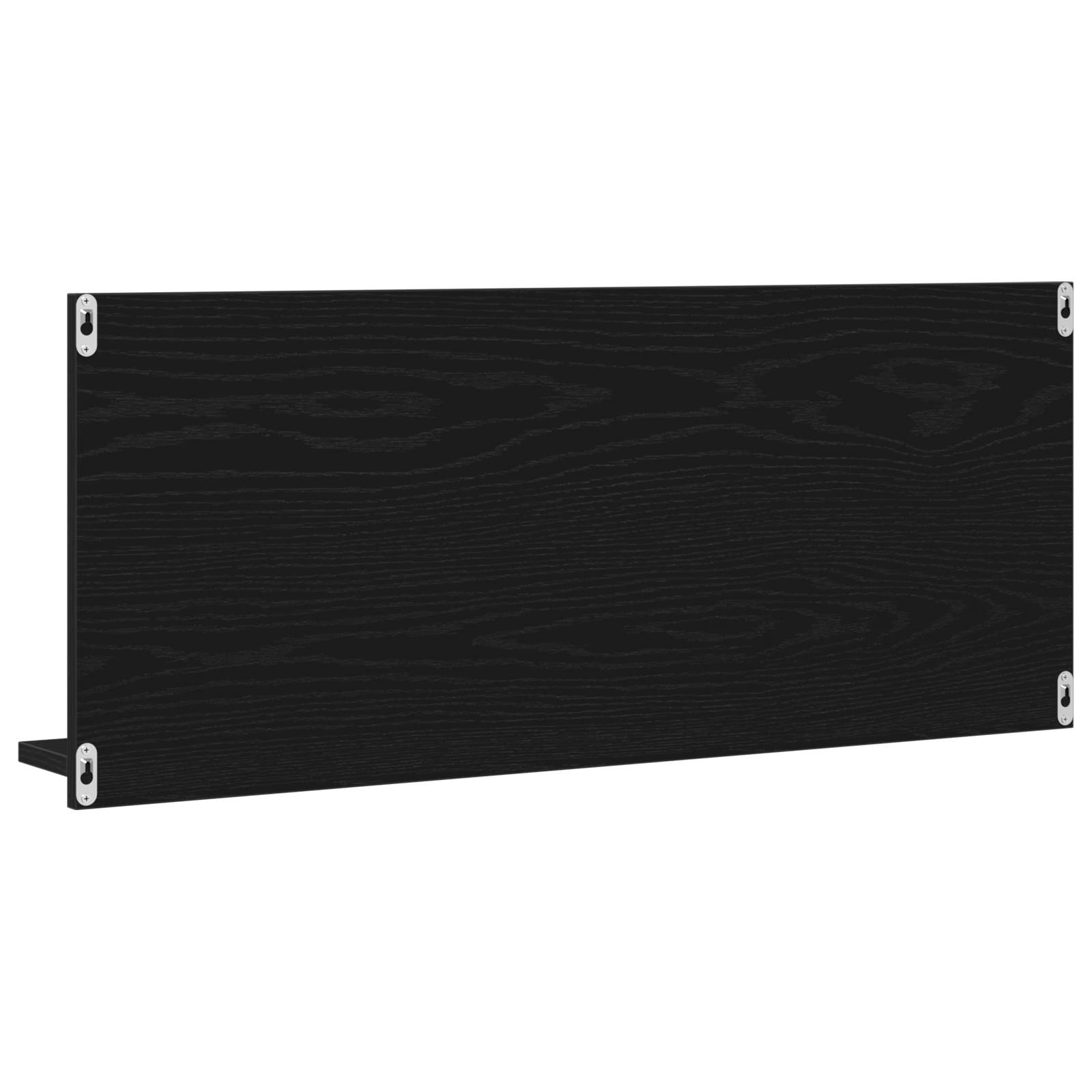 vidaXL Badezimmer Spiegel Schwarz Eiche 90x10,5x37 cm Holzwerkstoff