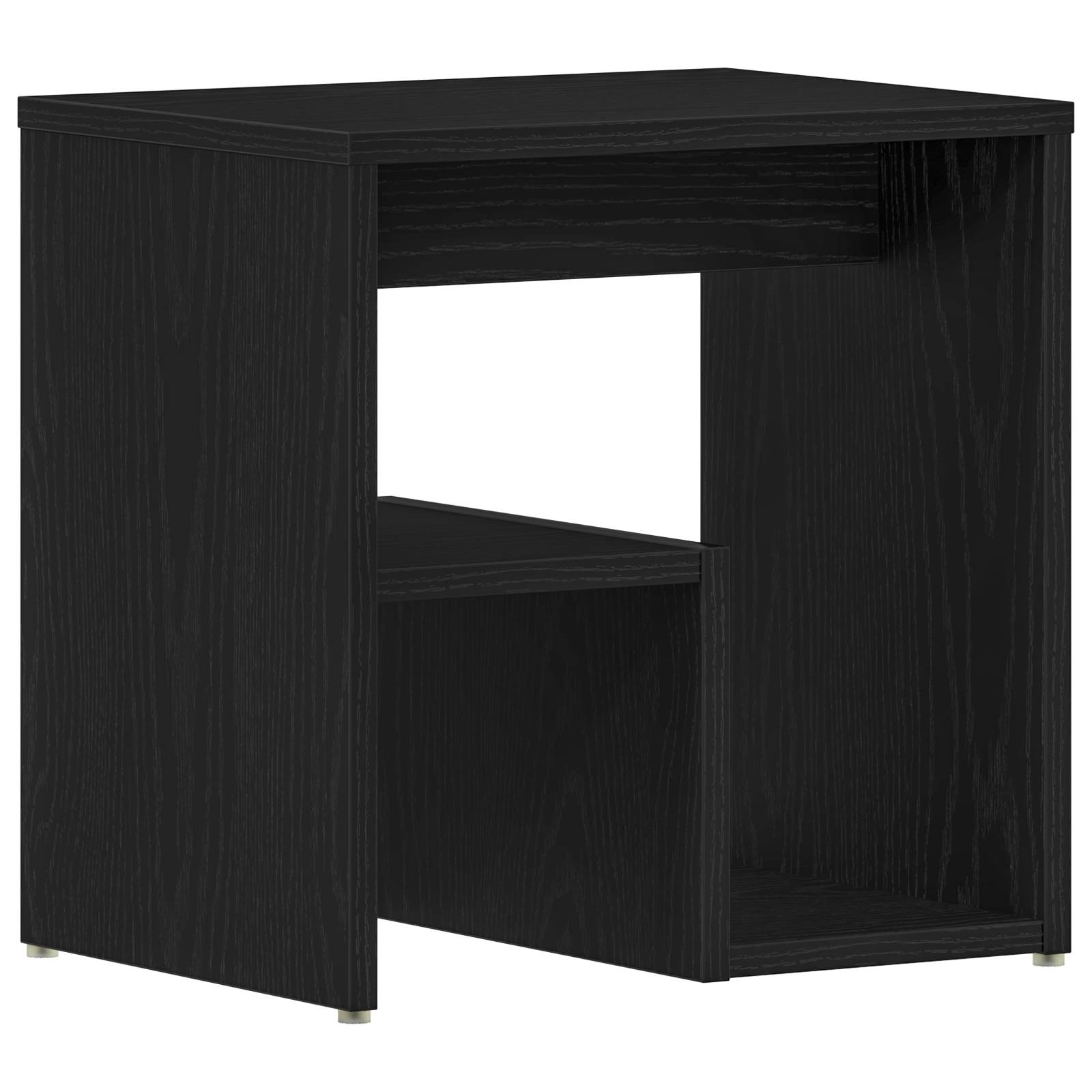 vidaXL Nachttisch Schwarz Eiche 40x30x40 cm Ingenieured Holz
