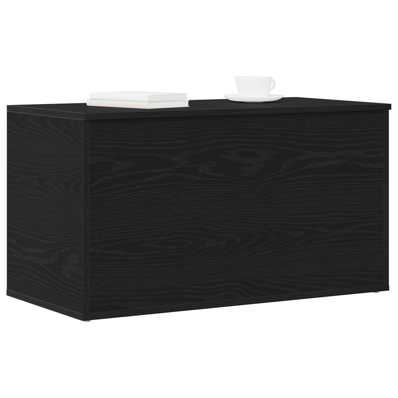 vidaXL Aufbewahrungstruhe Schwarz Eiche 84x42x46 cm Holzwerkstoff