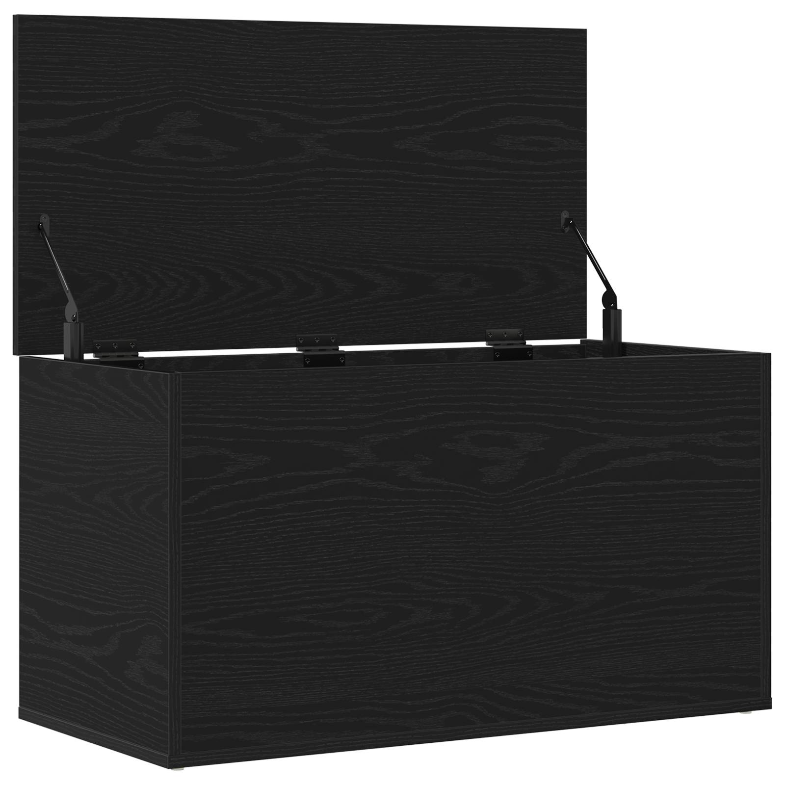 vidaXL Aufbewahrungstruhe Schwarz Eiche 84x42x46 cm Holzwerkstoff