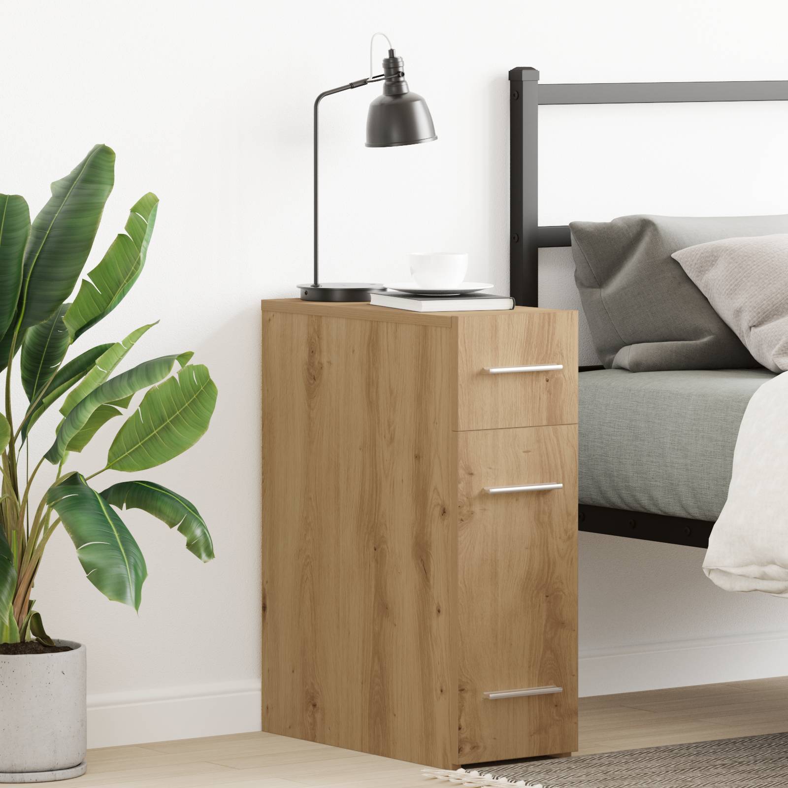 vidaXL Apothekerschrank Artisan Eiche 20x45,5x60 cm Holzwerkstoff