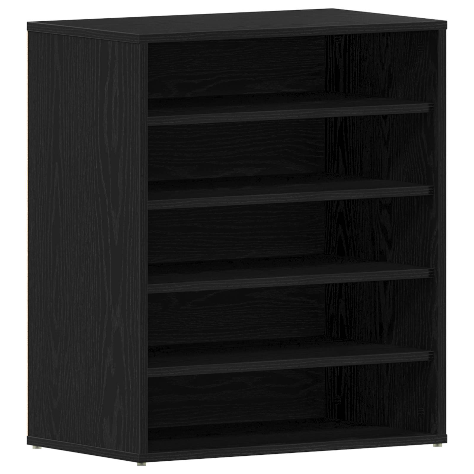 vidaXL Schuhschrank Schwarze Eiche 60x35x70 cm Holzwerkstoff