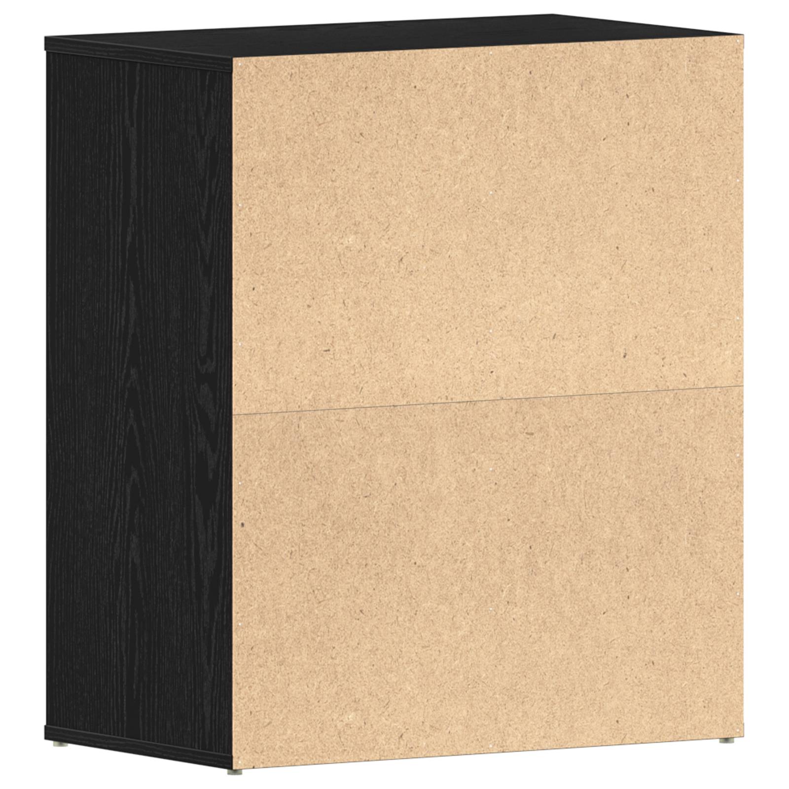 vidaXL Schuhschrank Schwarze Eiche 60x35x70 cm Holzwerkstoff