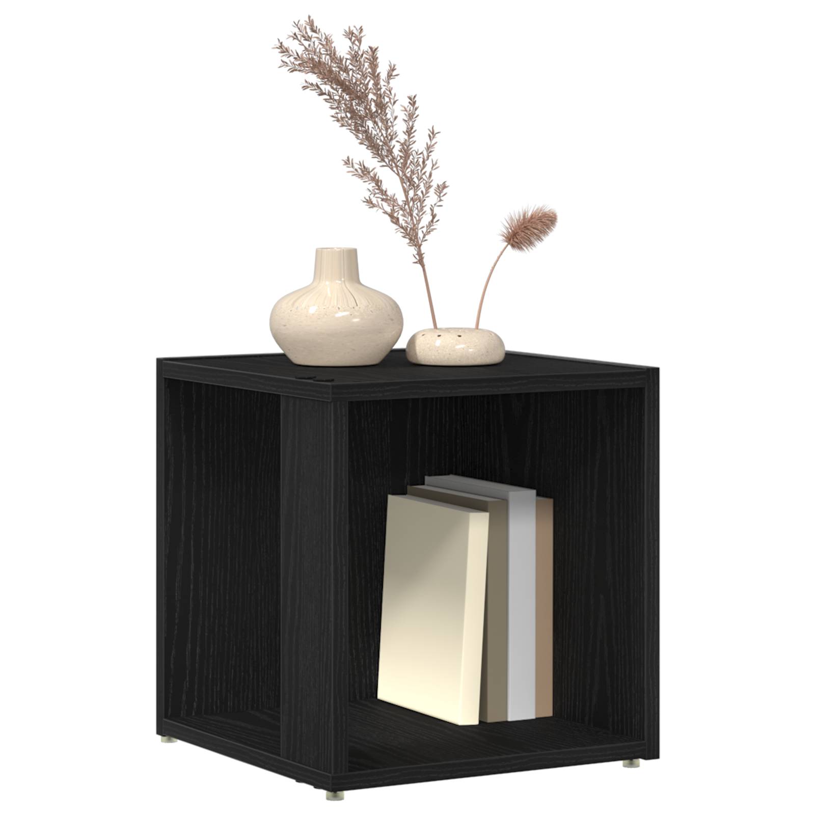 vidaXL Beistelltisch Schwarz Eiche 33x33x34,5 cm Holzwerkstoff