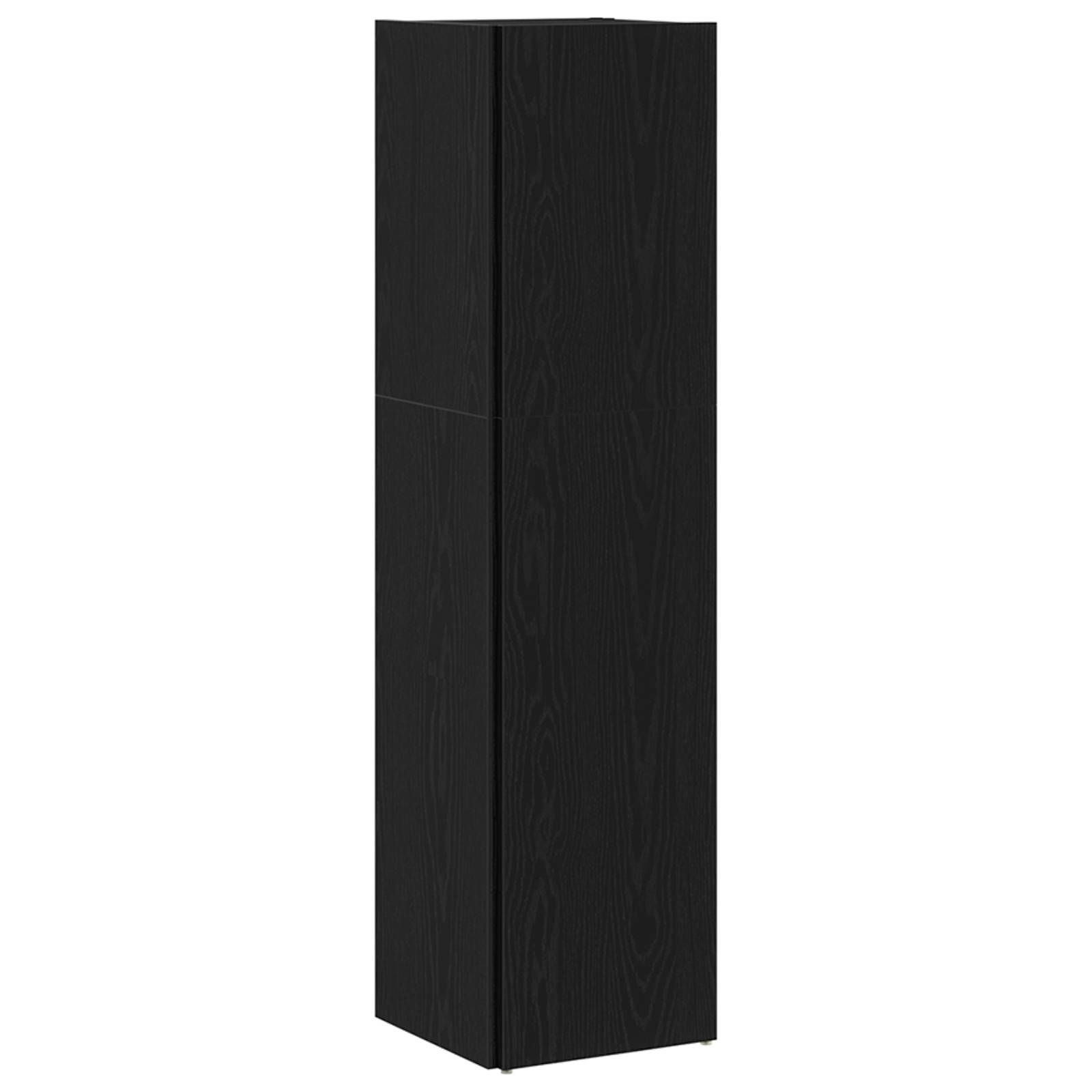vidaXL Bücherregal Schwarz Eiche 33x33x132 cm Holzwerkstoff